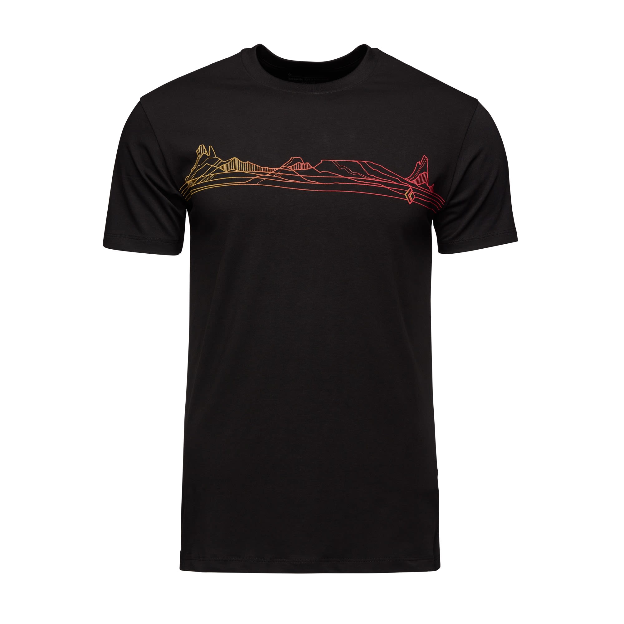 Black Diamond Desert Line Tee Schwarz- Male Kurzarm-Shirts- Grsse XS - Farbe Black