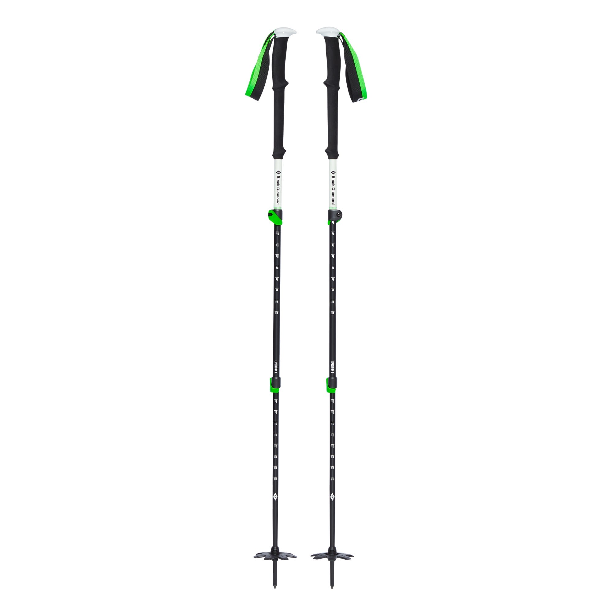 Black Diamond Expedition 3 Ski Poles Schwarz- Wander- und Trekkingstcke- Grsse 125 cm - Farbe Green