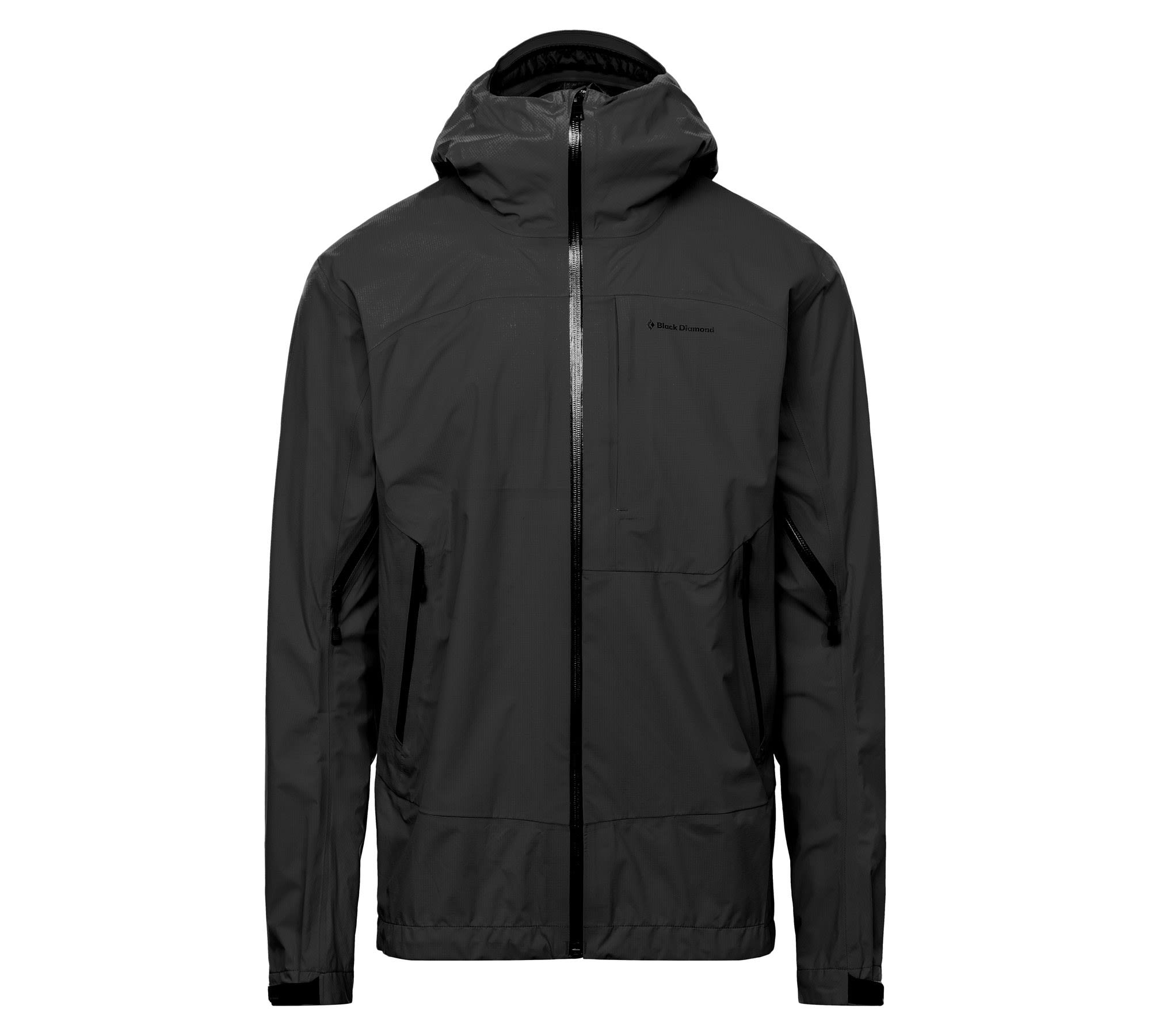 Black Diamond Highline Stretch Shell Schwarz- Male Anoraks- Grsse S - Farbe Black