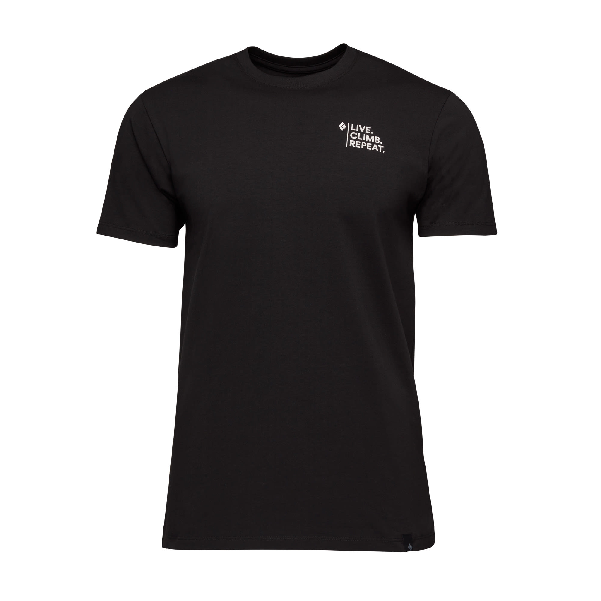 Black Diamond Ice Climber Tee Schwarz- Male Kurzarm-Shirts- Grsse S - Farbe Black