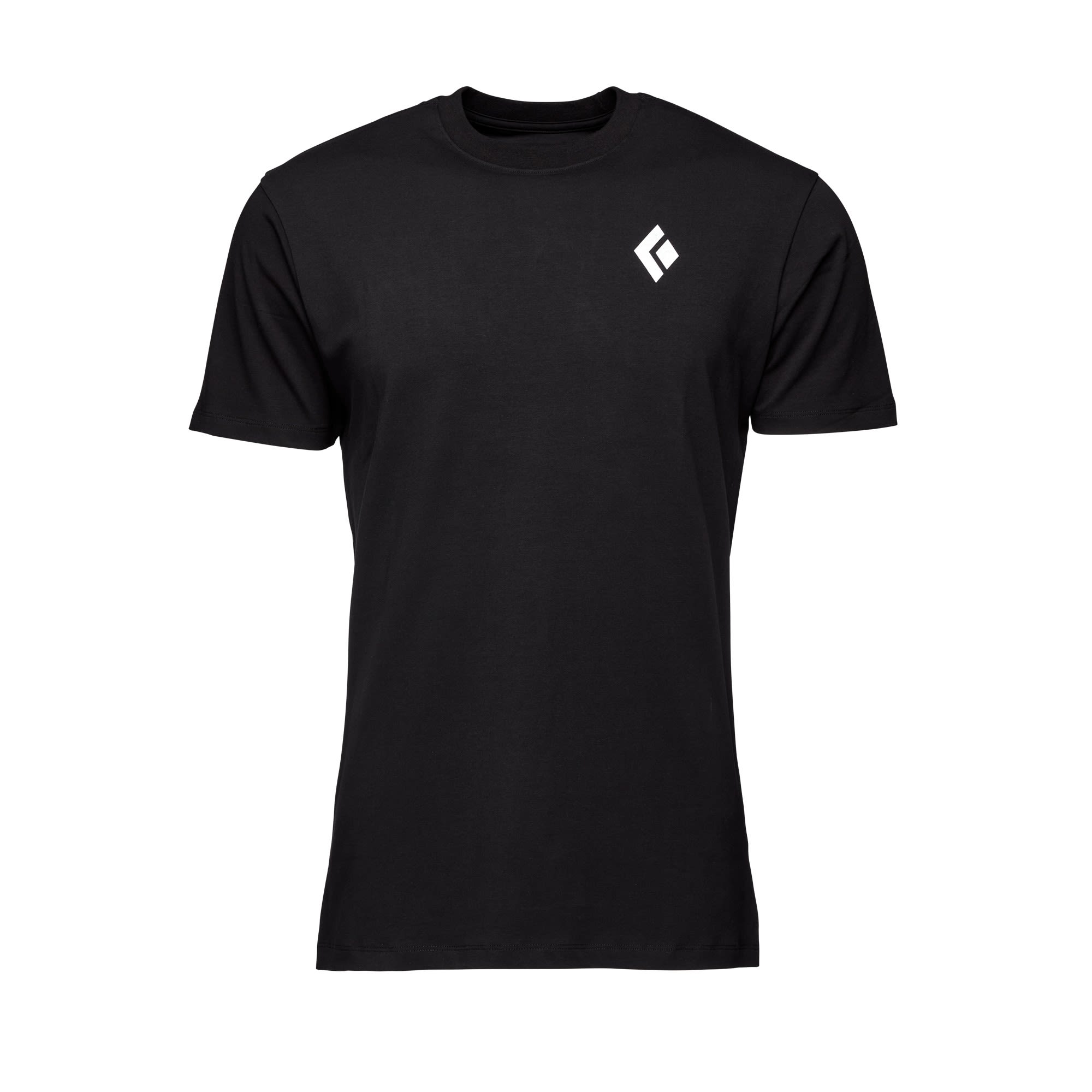 Black Diamond Mountain Badge Tee Schwarz- Male Kurzarm-Shirts- Grsse S - Farbe Black