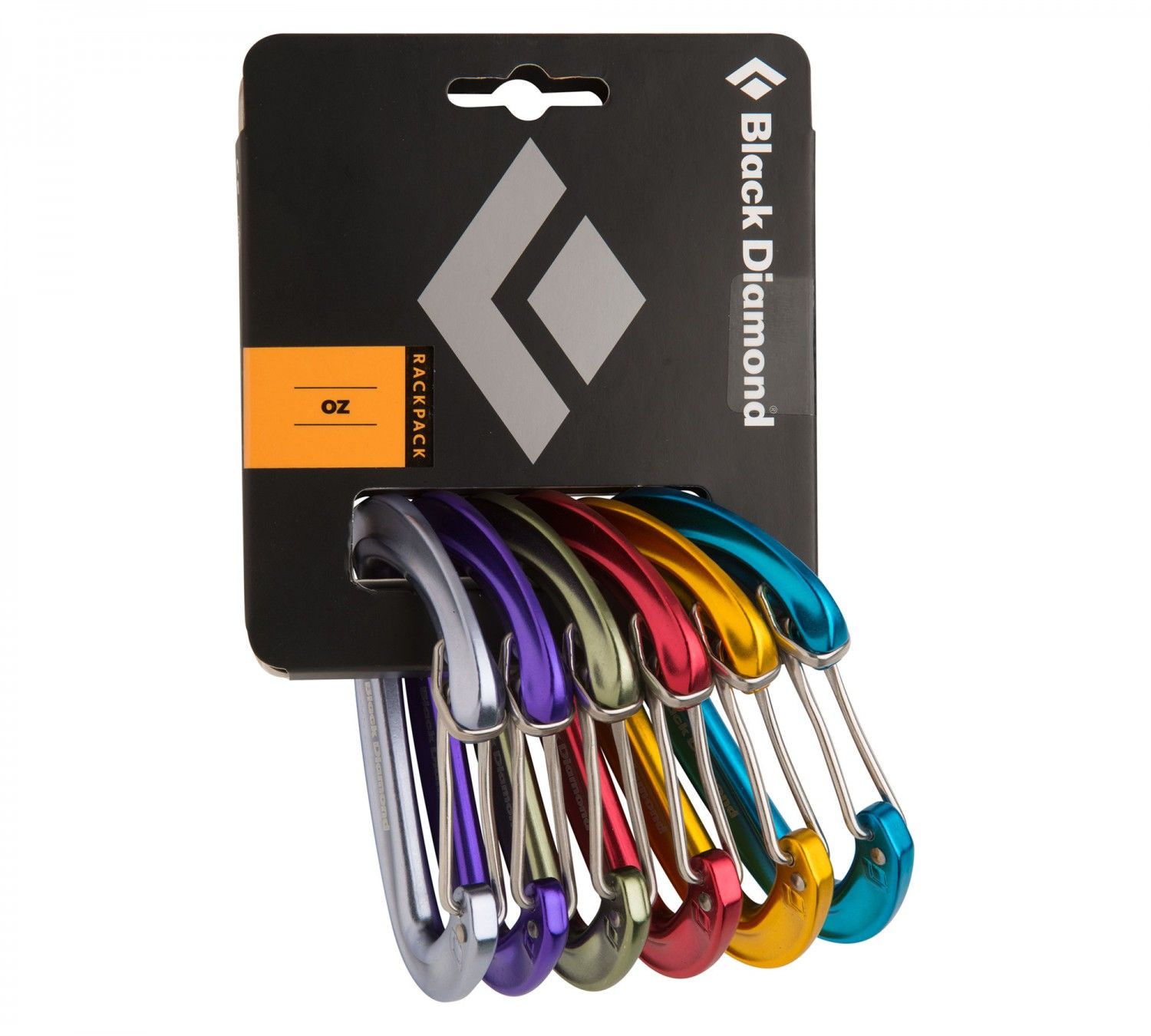 Black Diamond OZ Rackpack Bunt- Einzelkarabiner- Grsse One Size - Farbe Multicolour