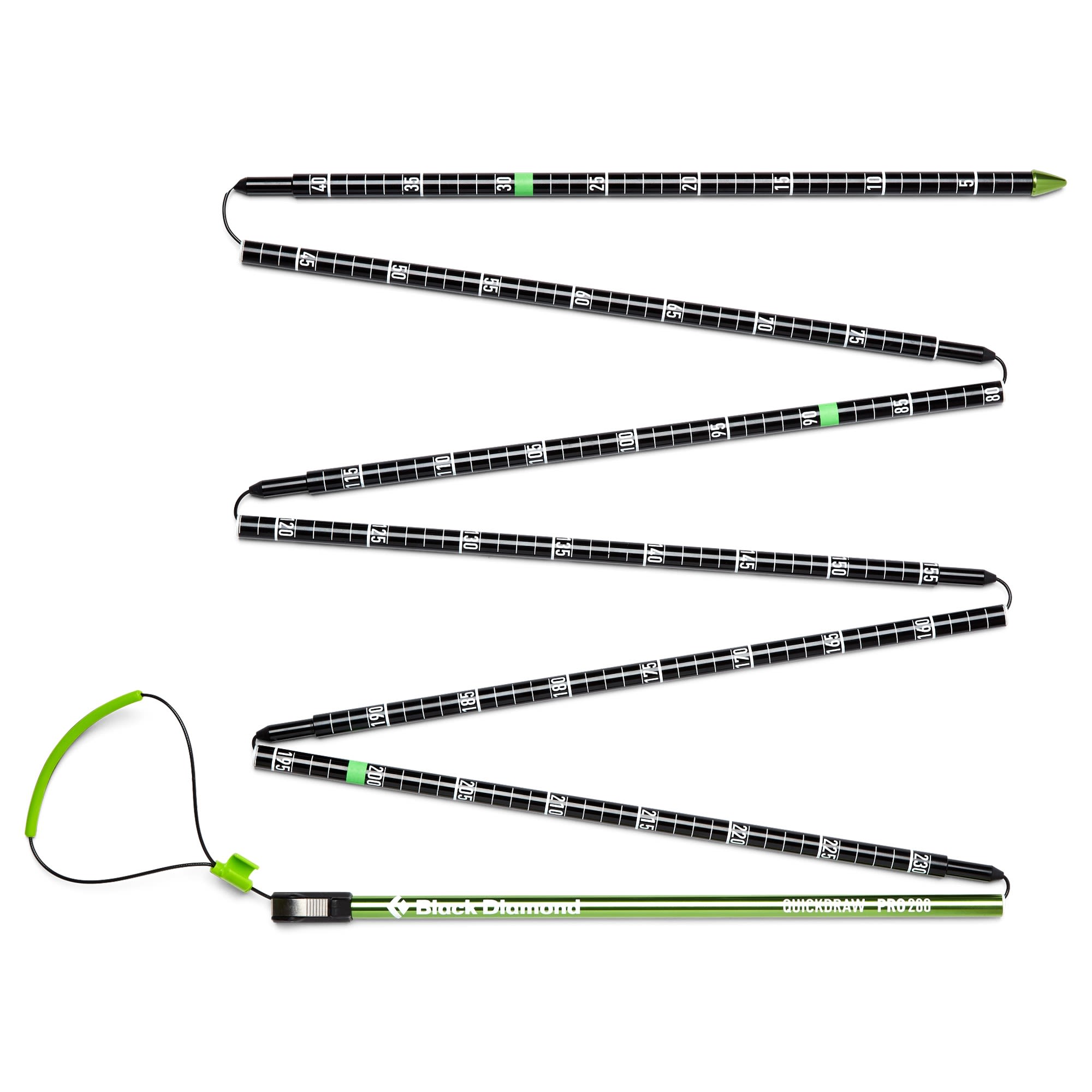 Black Diamond Quickdraw Pro Probe 280 Schwarz- Lawinensonden- Grsse One Size - Farbe Black
