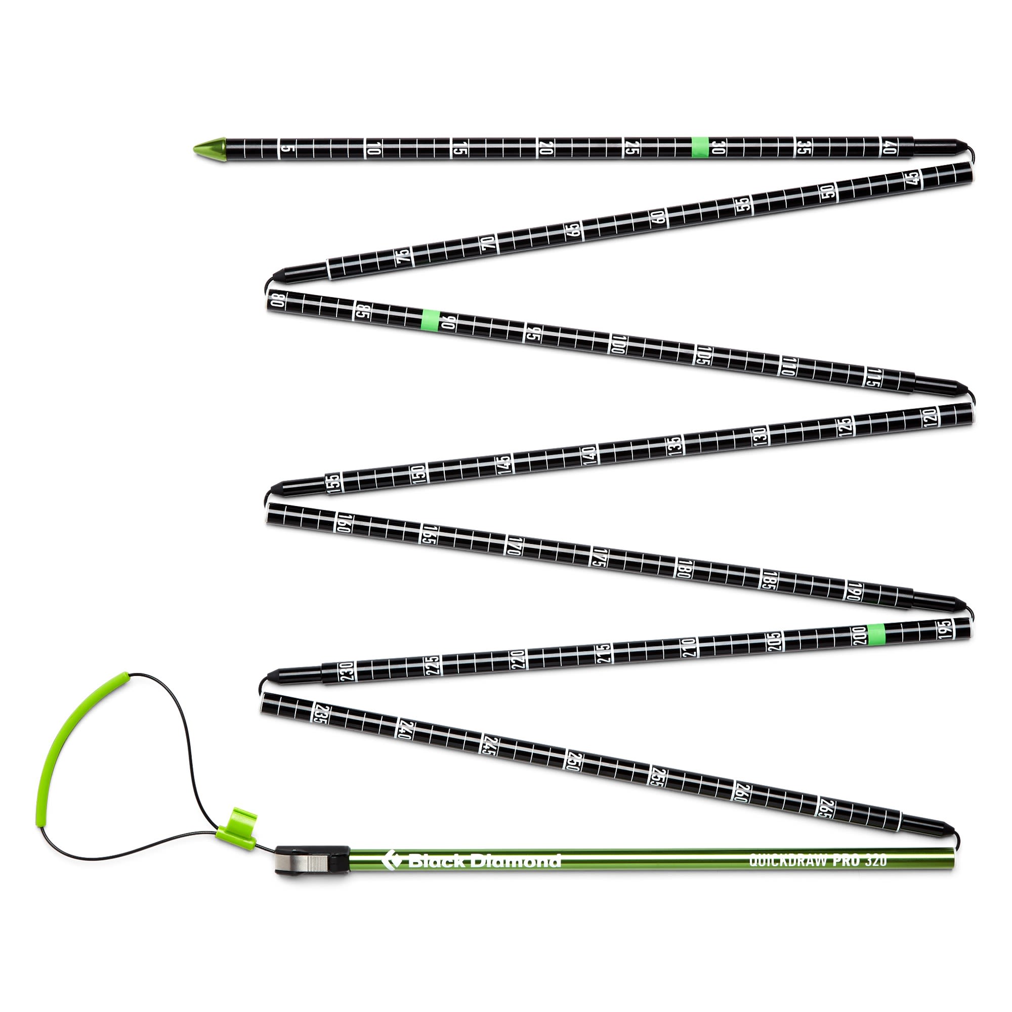 Black Diamond Quickdraw Pro Probe 320 Schwarz- Lawinensonden- Grsse One Size - Farbe Black