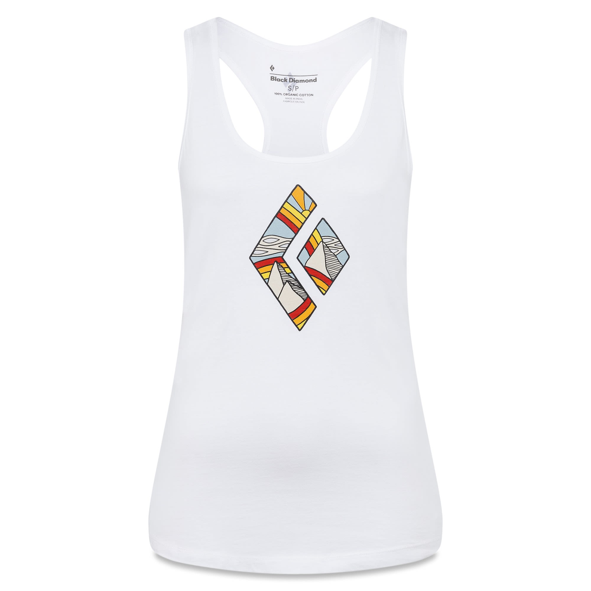 Black Diamond Rainbow Diamond Tank Weiss- Female Tops - rmellose Shirts- Grsse S - Farbe White