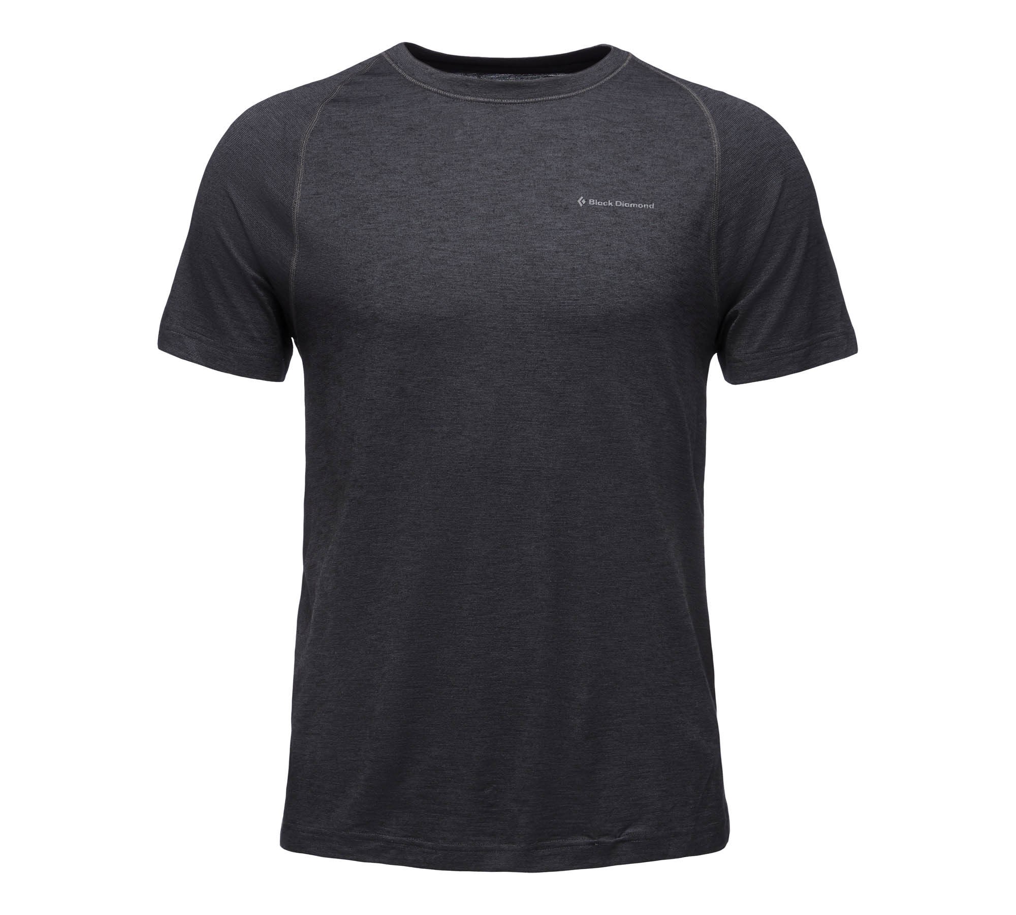 Black Diamond Rhythm Tee Schwarz- Male Merino Kurzarm-Shirts- Grsse S - Farbe Black