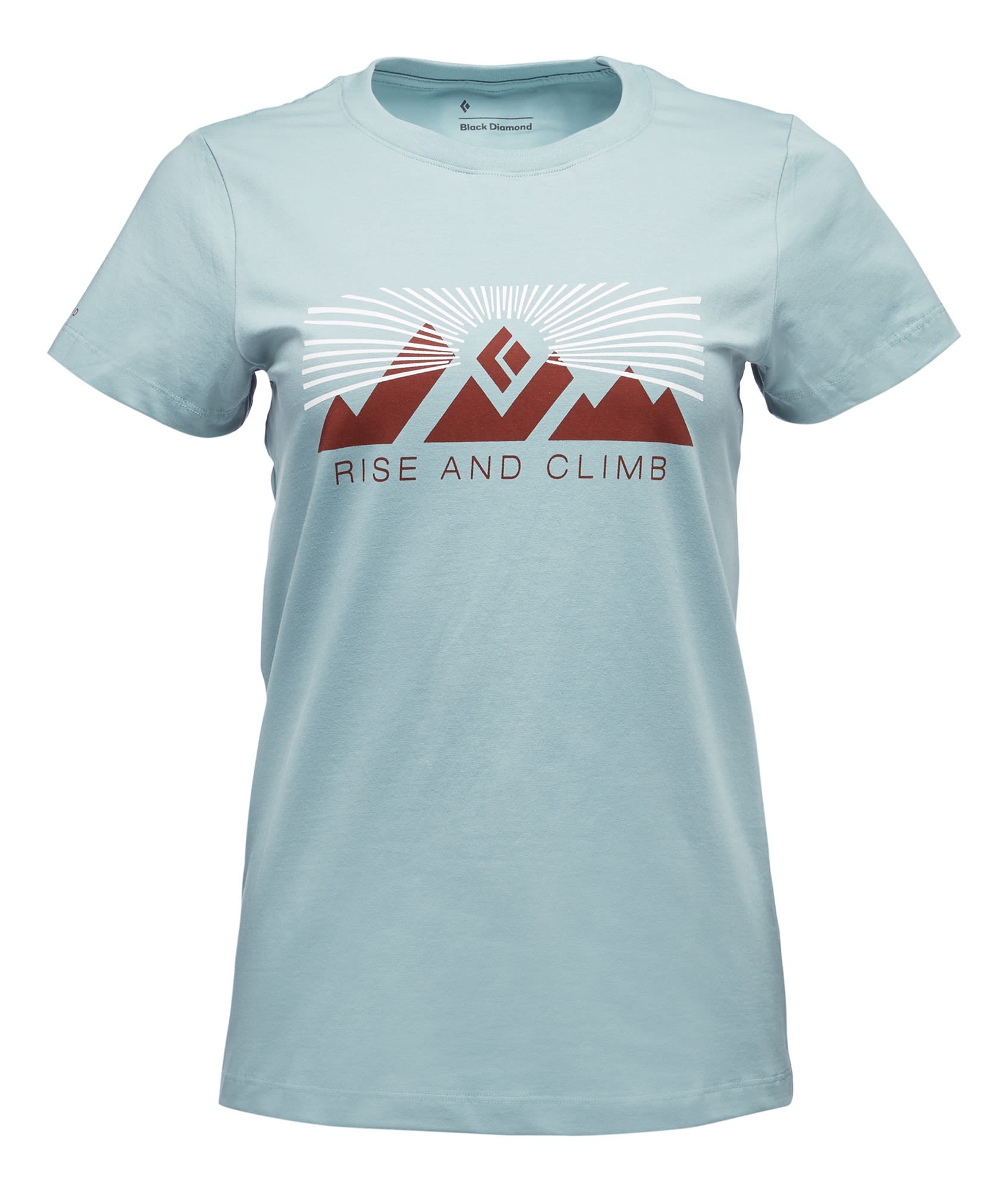 Black Diamond Rise and Climb Tee Blau- Female Kurzarm-Shirts- Grsse XS - Farbe Blue Ash