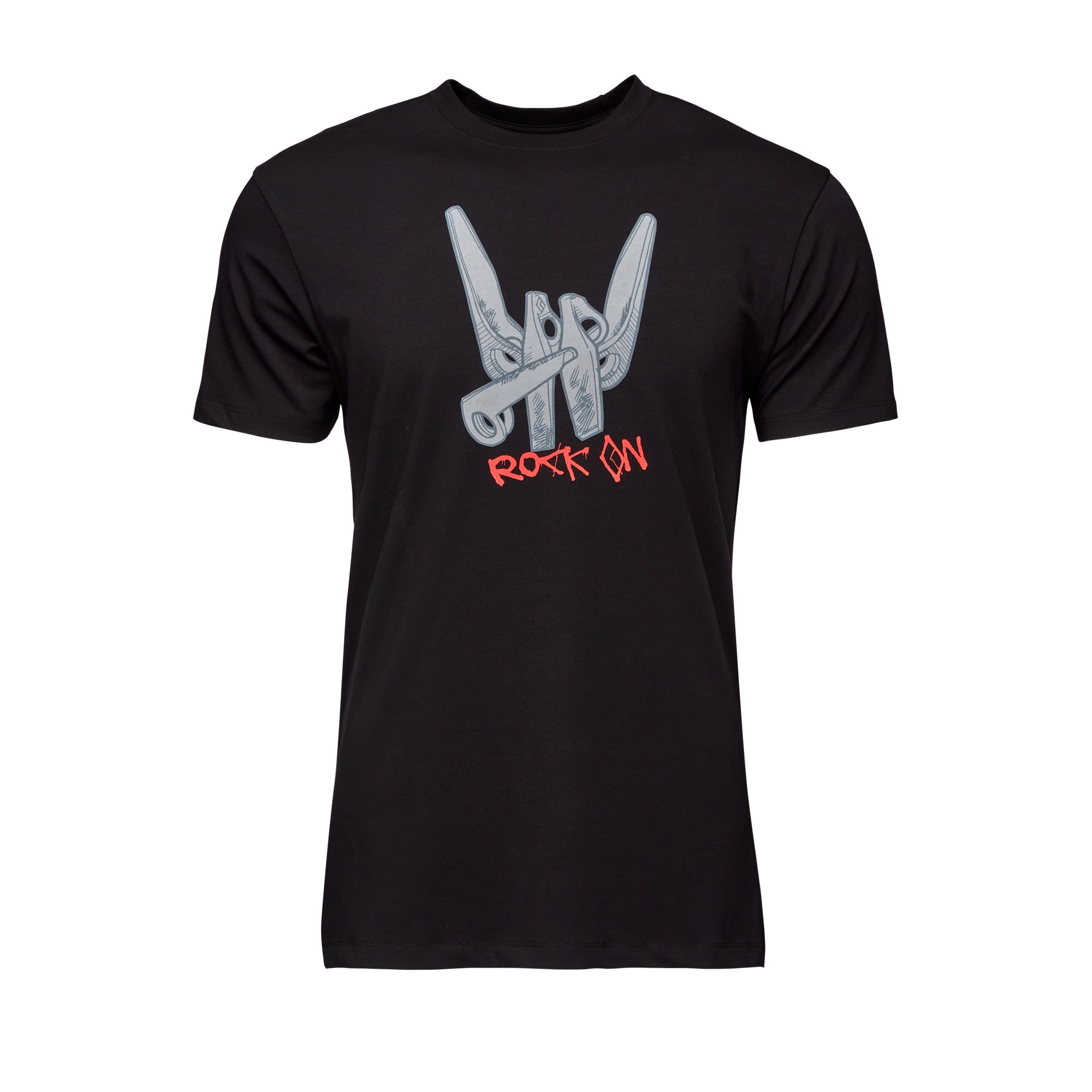 Black Diamond Rock ON Tee Schwarz- Male Kurzarm-Shirts- Grsse XS - Farbe Black