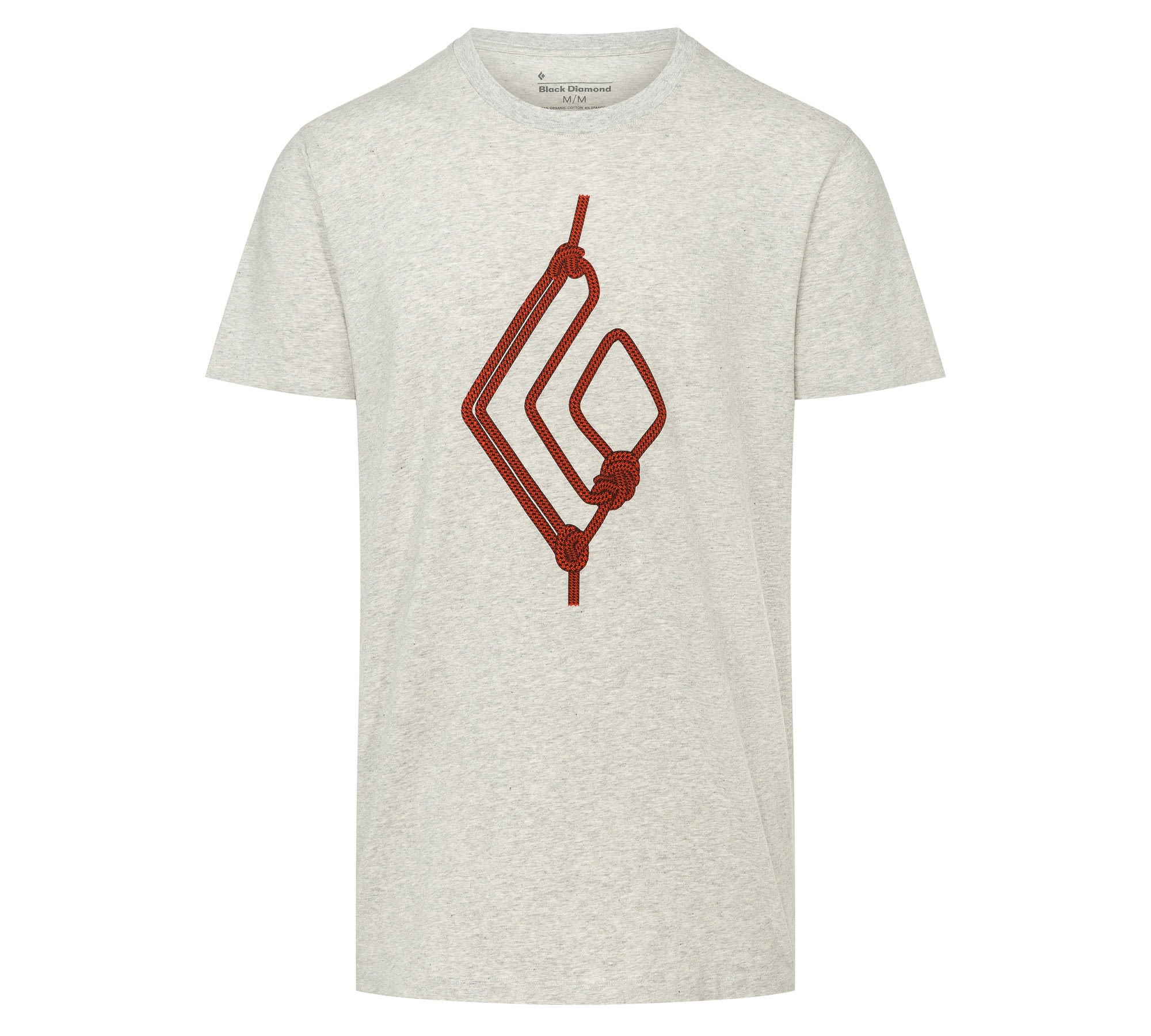 Black Diamond Rope Diamond Tee Beige- Male T-Shirts- Grsse M - Farbe Birch Heather
