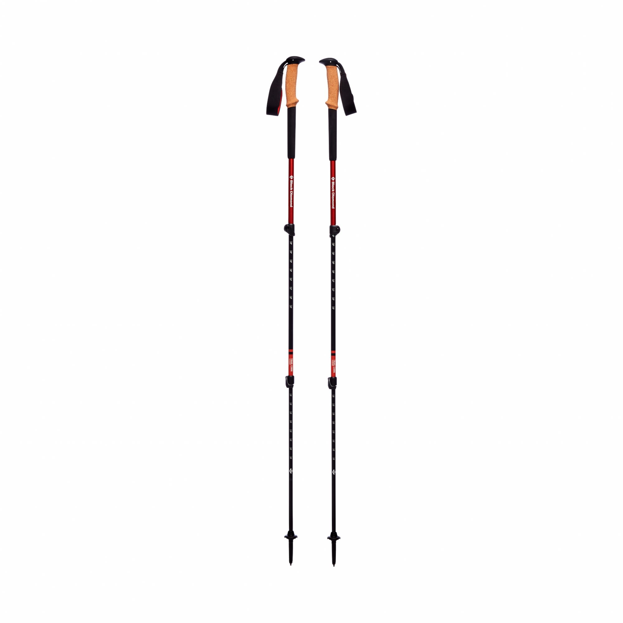 Black Diamond Trail Cork Trekking Poles Rot- Wander- und Trekkingstcke- Grsse 62 - 140 cm - Farbe Picante