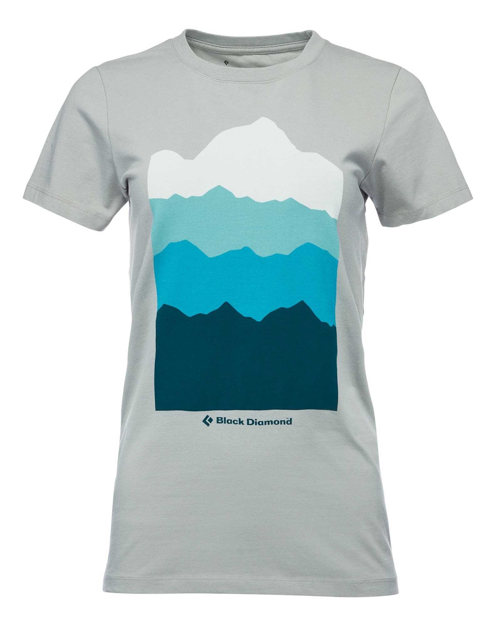 Black Diamond Vista Tee Grau- Female Kurzarm-Shirts- Grsse XS - Farbe Atmosphere