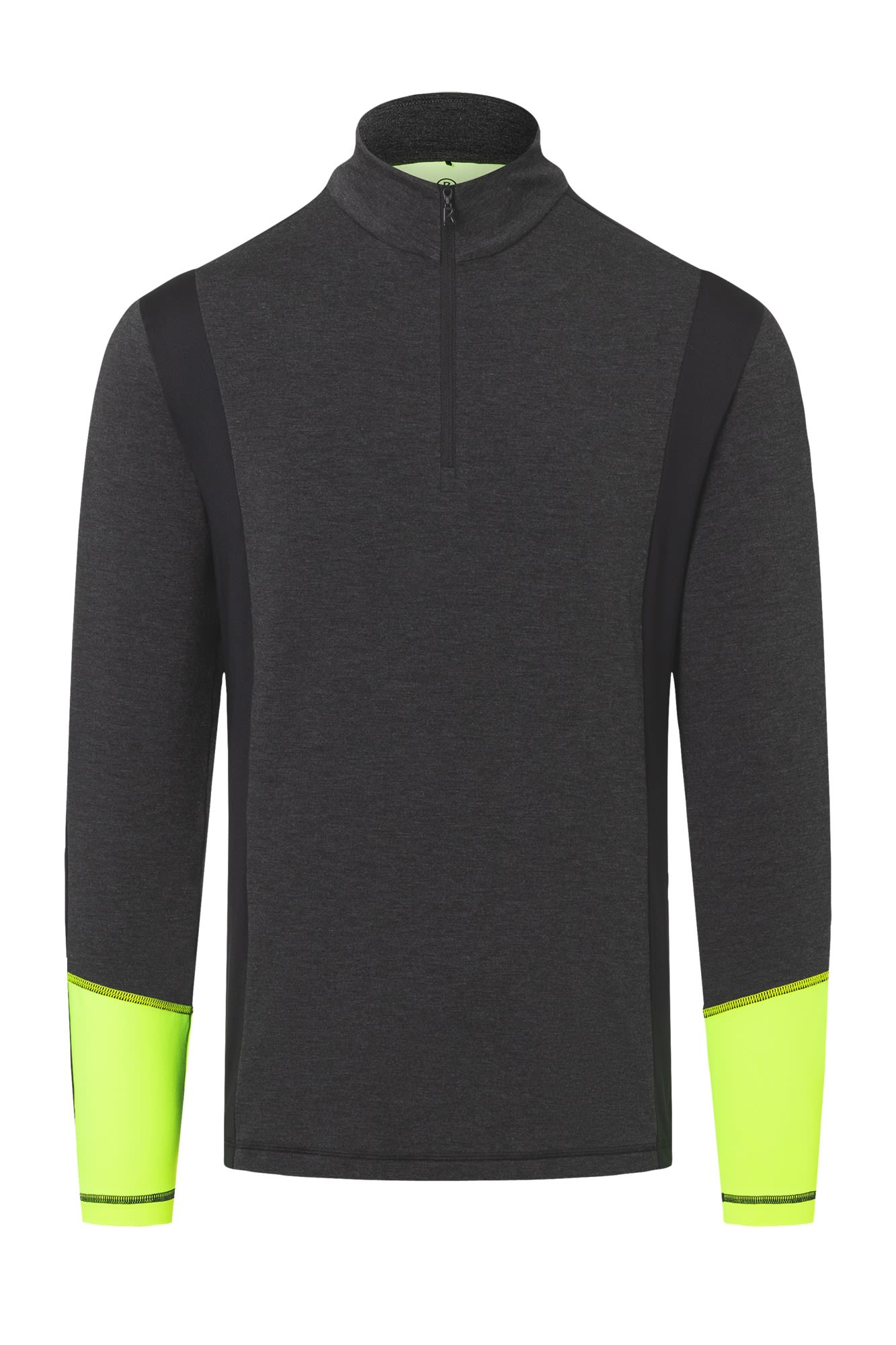 Bogner Fire + Ice Joacin Colorblock - Grau- Male Langarm-Shirts- Grsse S - Farbe Dark Grey Melange