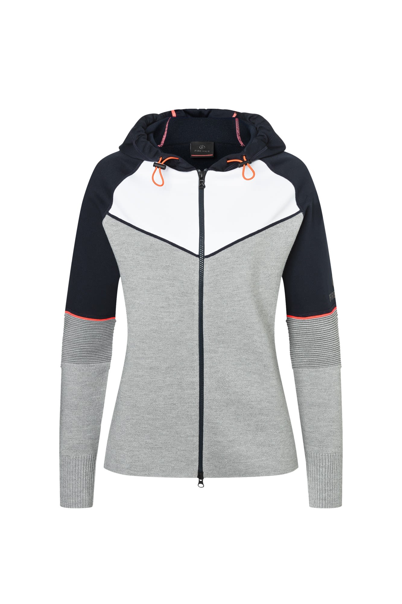 Bogner Fire + Ice Ladies Coleen Colorblock - Grau- Female Ponchos und Capes- Grsse M - Farbe Mid Grey Melange