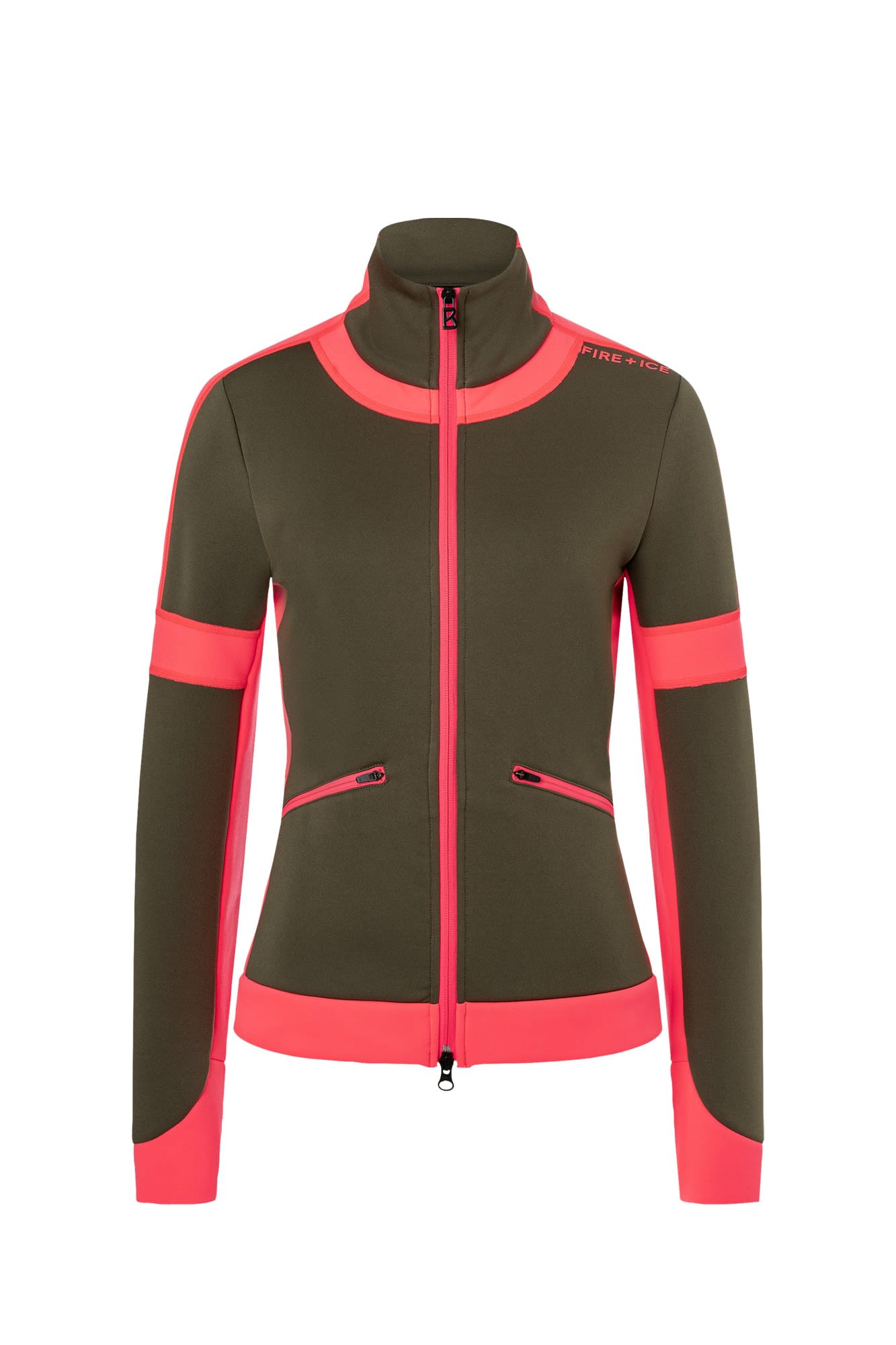 Bogner Fire + Ice Ladies Harriet Colorblock - Grn- Female Winterjacken- Grsse L - Farbe Army Green