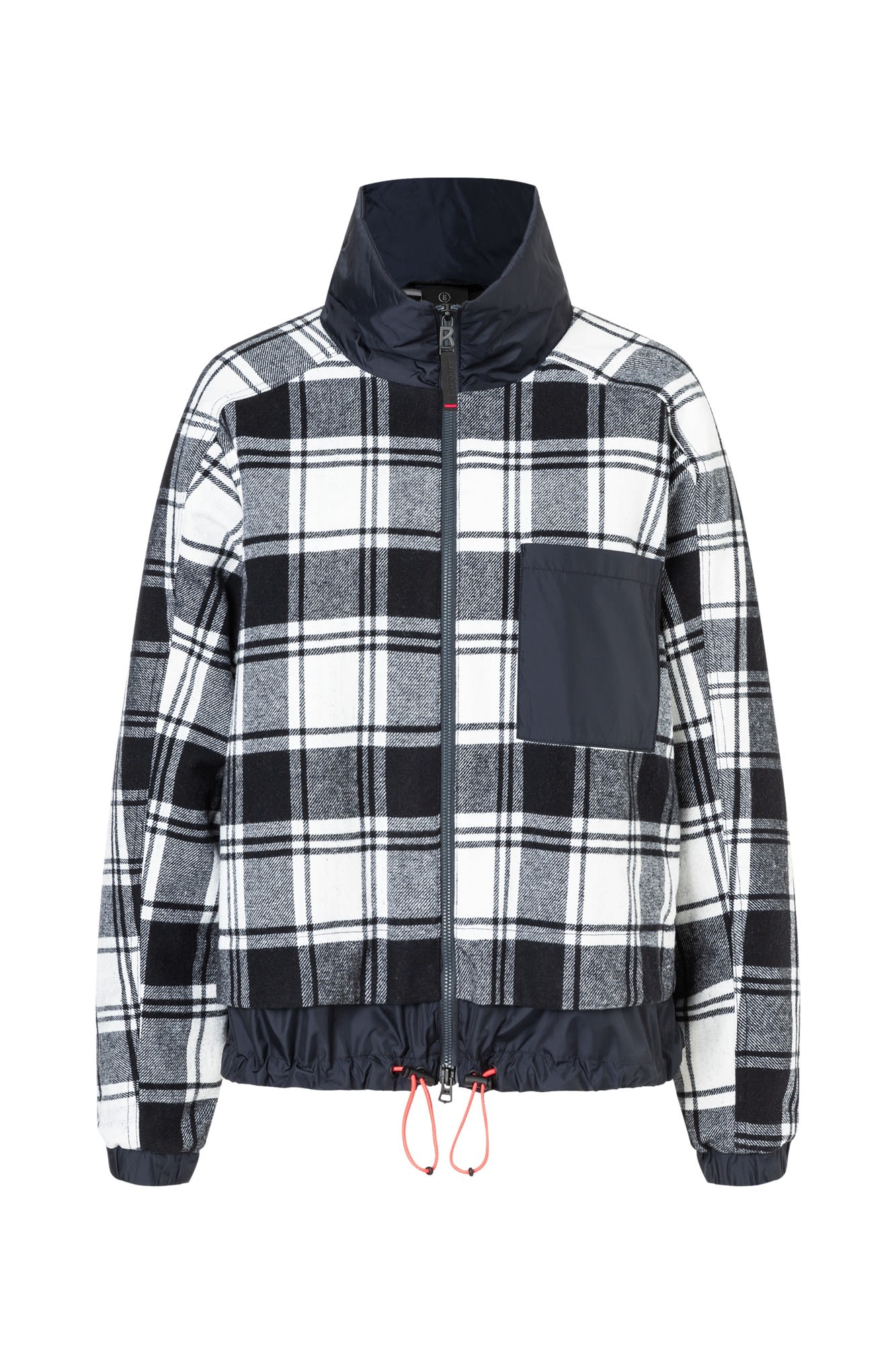 Bogner Fire + Ice Ladies Tica Kariert - Blau- Female Ponchos und Capes- Grsse 34 - Farbe Deepest Navy