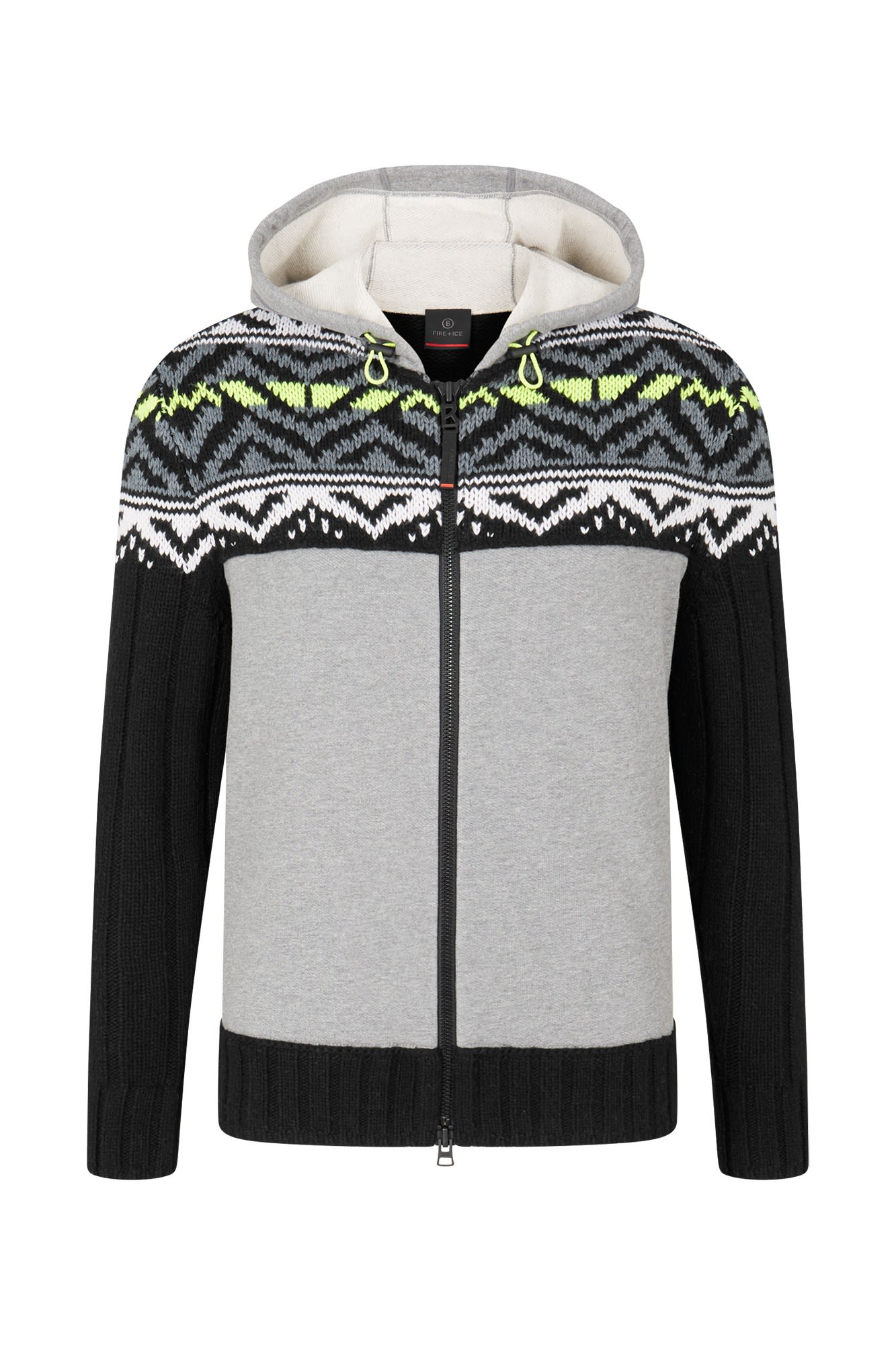 Bogner Fire + Ice Seven Grau - Schwarz- Male Sweaters und Hoodies- Grsse S - Farbe Black