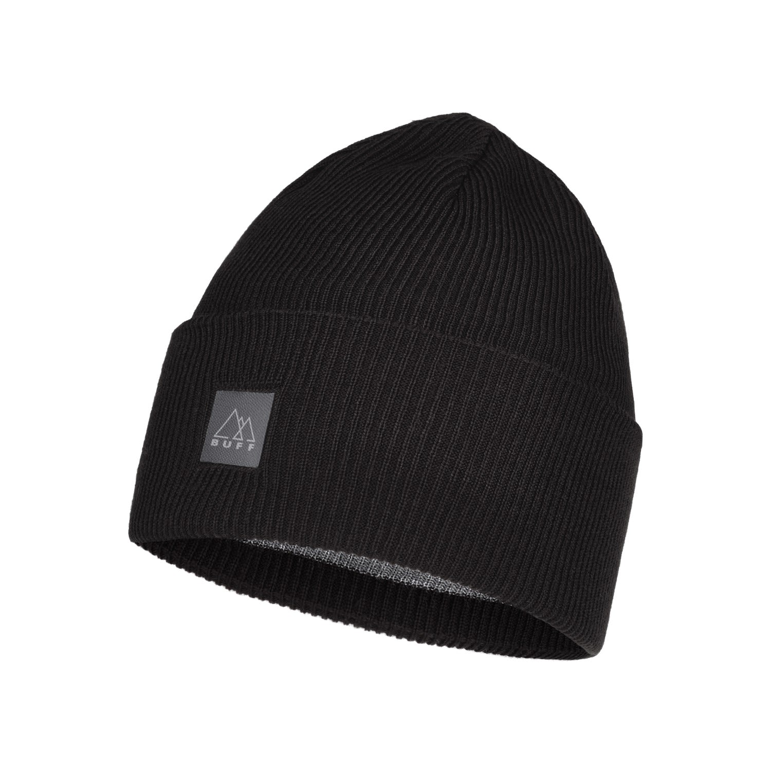 Buff Crossknit Hat Schwarz- Kopfbedeckungen- Grsse One Size - Farbe Solid Black unter Buff