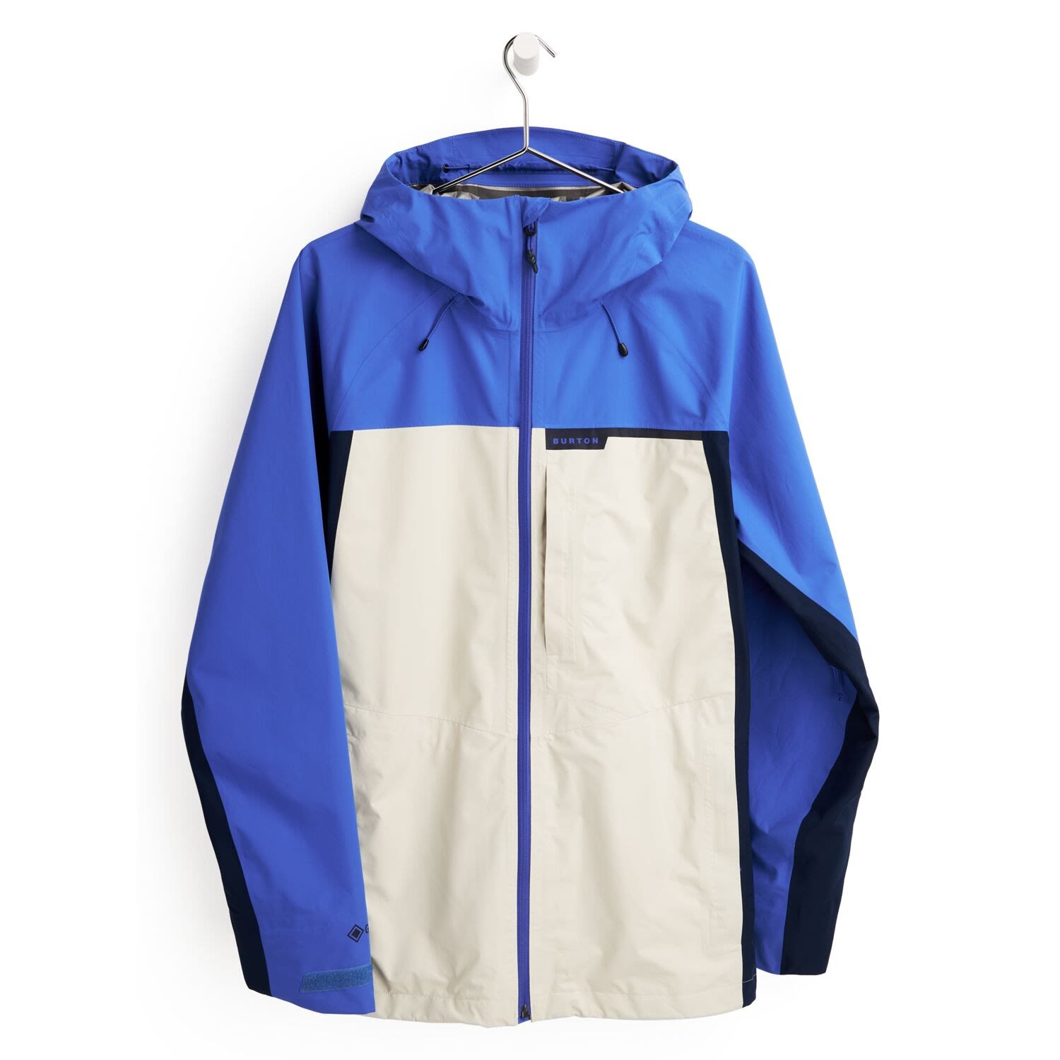 Burton Veridry Gore Tex Rain Jacket Colorblock - Blau- Male Gore-Tex(R) Regenjacken und Hardshells- Grsse S - Farbe Amparo Blue - Silver Green - Dress