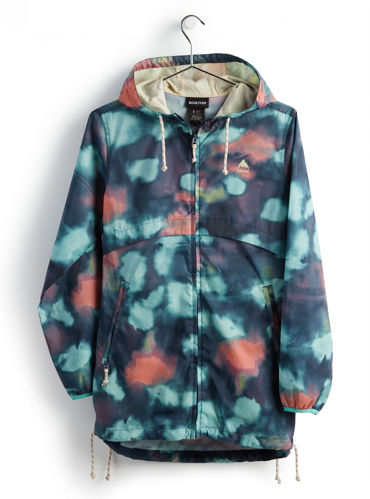 Burton WB Hazlett Packable Jacket Blau- Female Ponchos und Capes- Grsse XS - Farbe Aura Dye