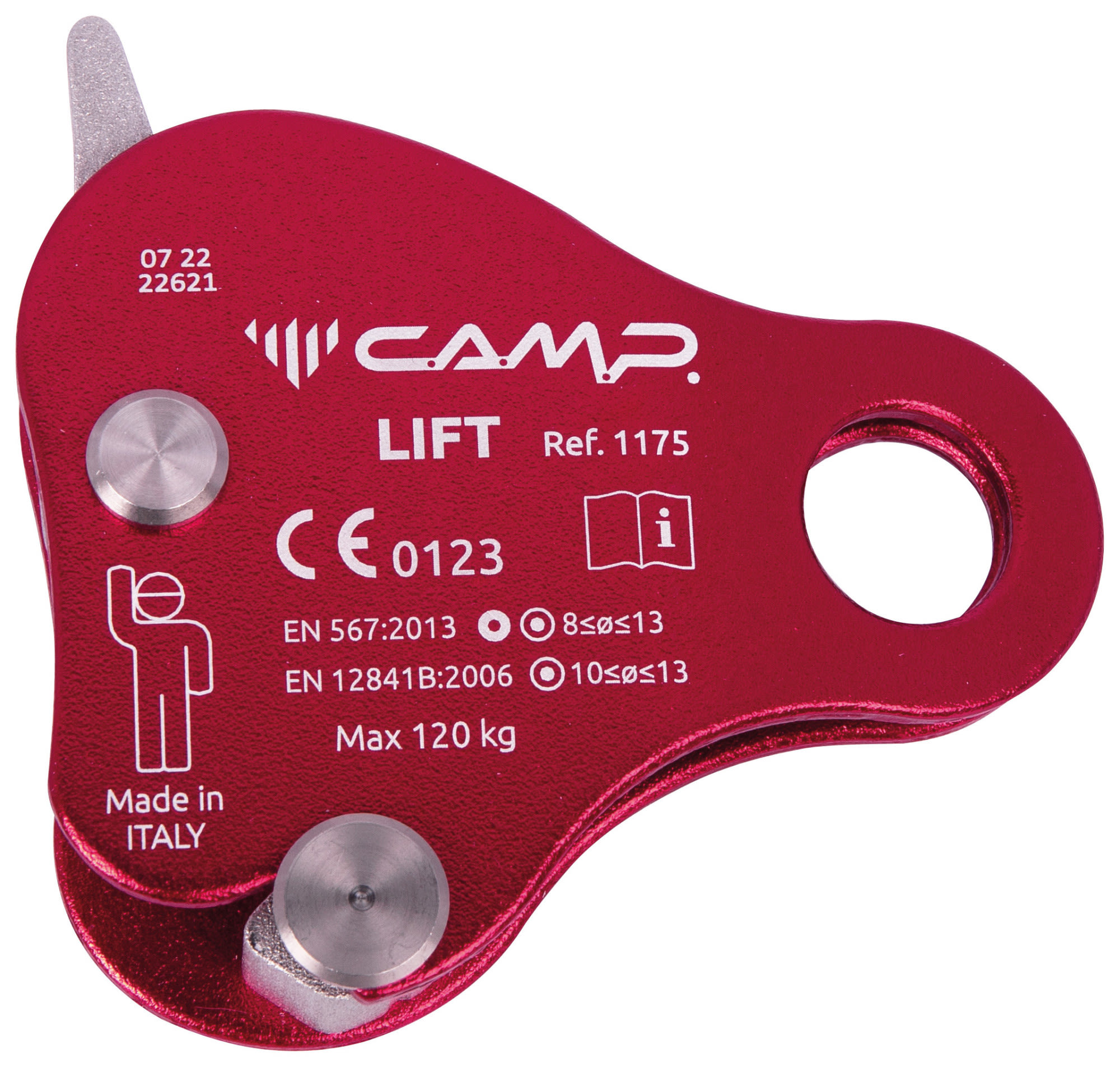 Camp Lift Rot- Steigklemmen und Seilrollen- Grsse One Size - Farbe Red