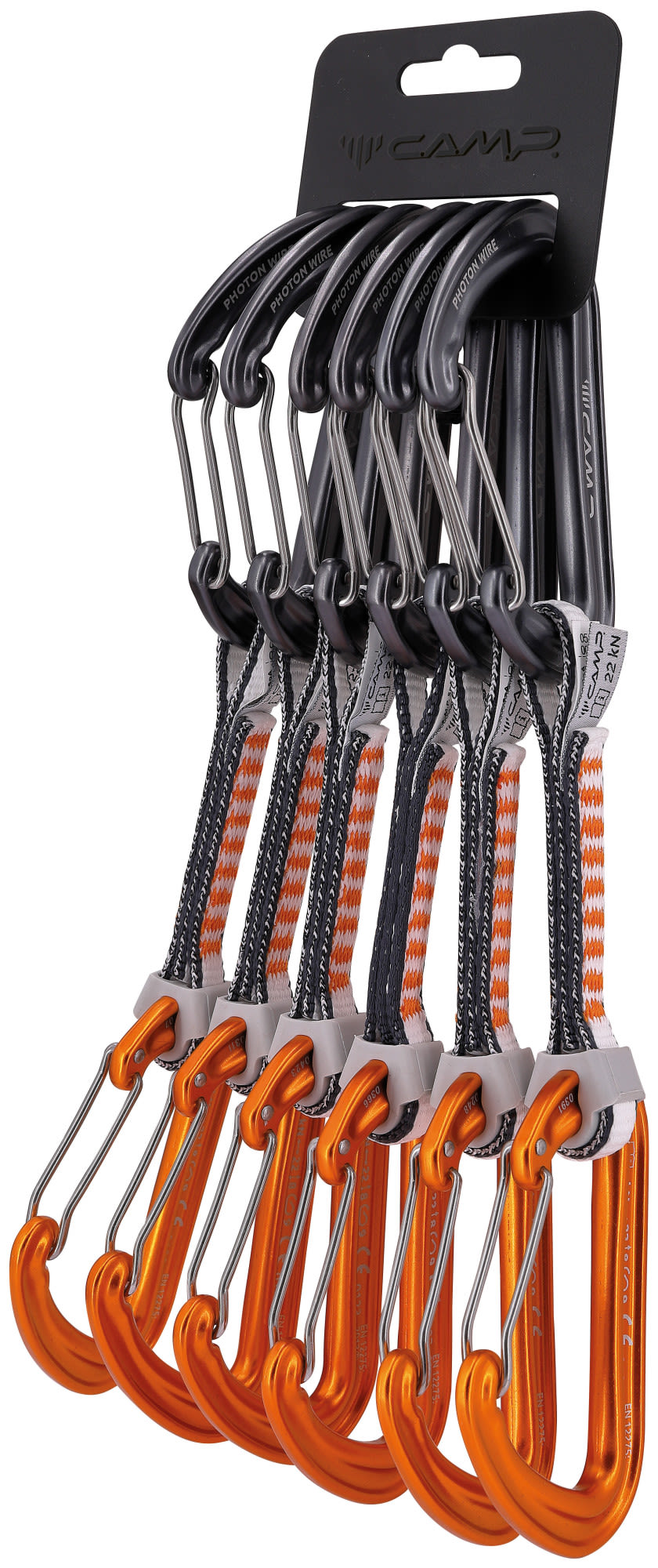 Camp Photon Wire Express KS Dyneema 6 Pack 11 CM Orange- Express-Sets- Grsse One Size - Farbe Gunmetal - Orange