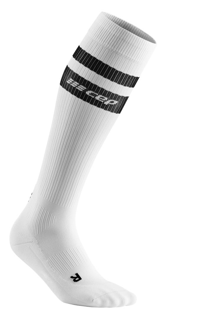CEP 80-s Compression Socks Weiss- Male Socken- Grsse III - Farbe White - Black