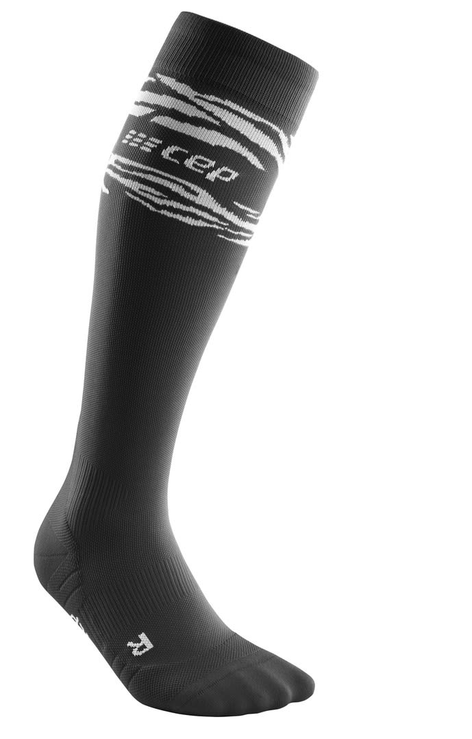 CEP Animal Compression Socks Schwarz- Female Laufsocken- Grsse II - Farbe Black - White
