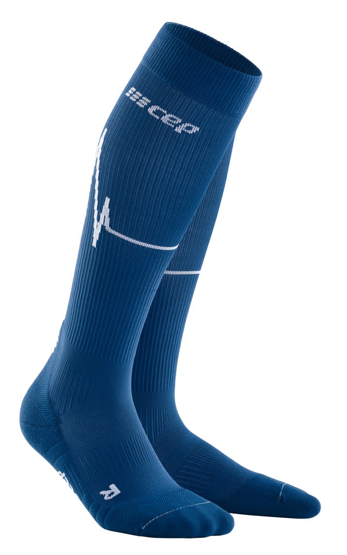 CEP Heartbeat Compression Socks Blau- Male Freizeitsocken- Grsse III - Farbe Ocean Wave