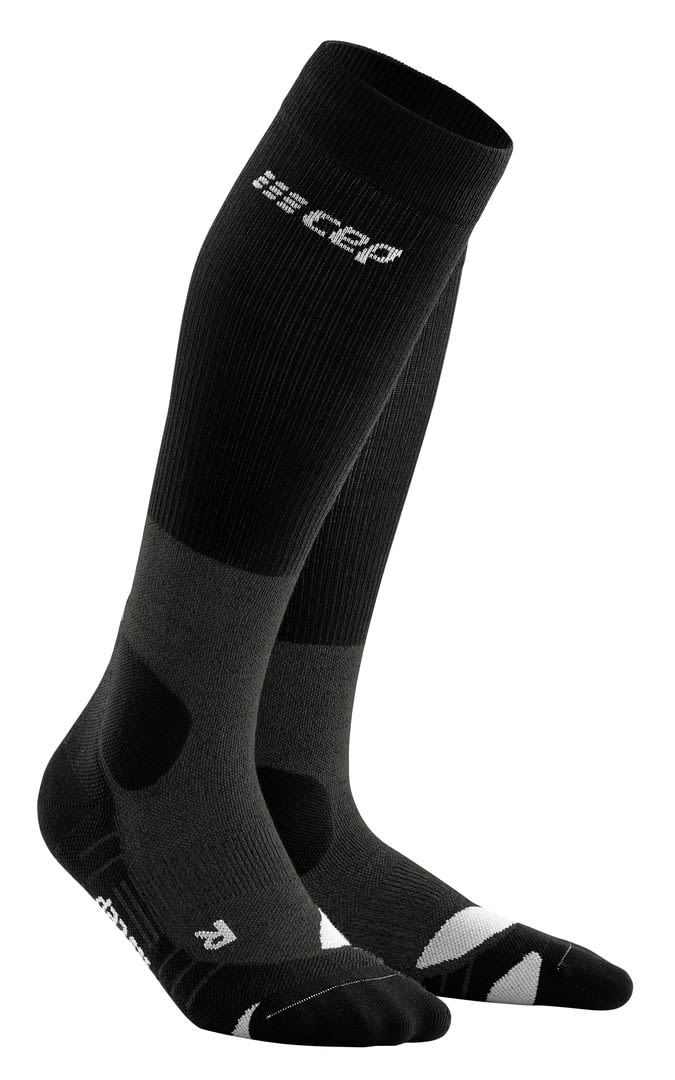 CEP Hiking Compression Merino Socks Grau - Schwarz- Male Merino Wander- und Trekkingsocken- Grsse III - Farbe Stonegrey - Grey unter CEP