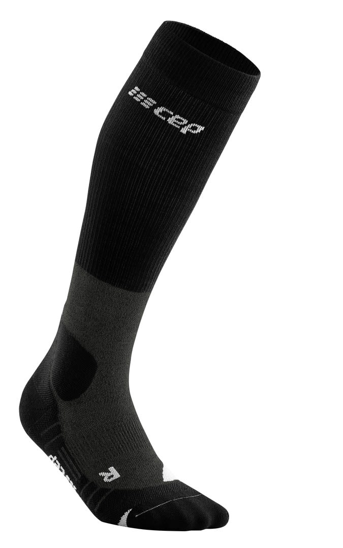 CEP Hiking Merino Compression Socks Schwarz- Female Merino Socken- Grsse II - Farbe Stonegrey - Grey