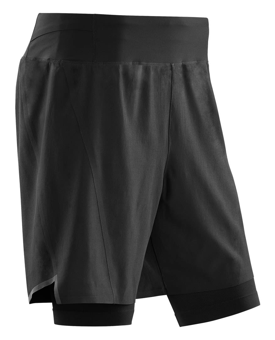 CEP RUN Compression 2 IN 1 Shorts 3-0 Schwarz- Male Shorts- Grsse II - Farbe Black - Black