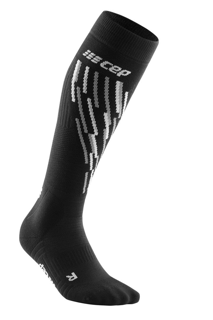 CEP Ski Thermo Compression Socks Tall Schwarz- Female Ski- und Snowboardsocken- Grsse II - Farbe Black - Anthracite