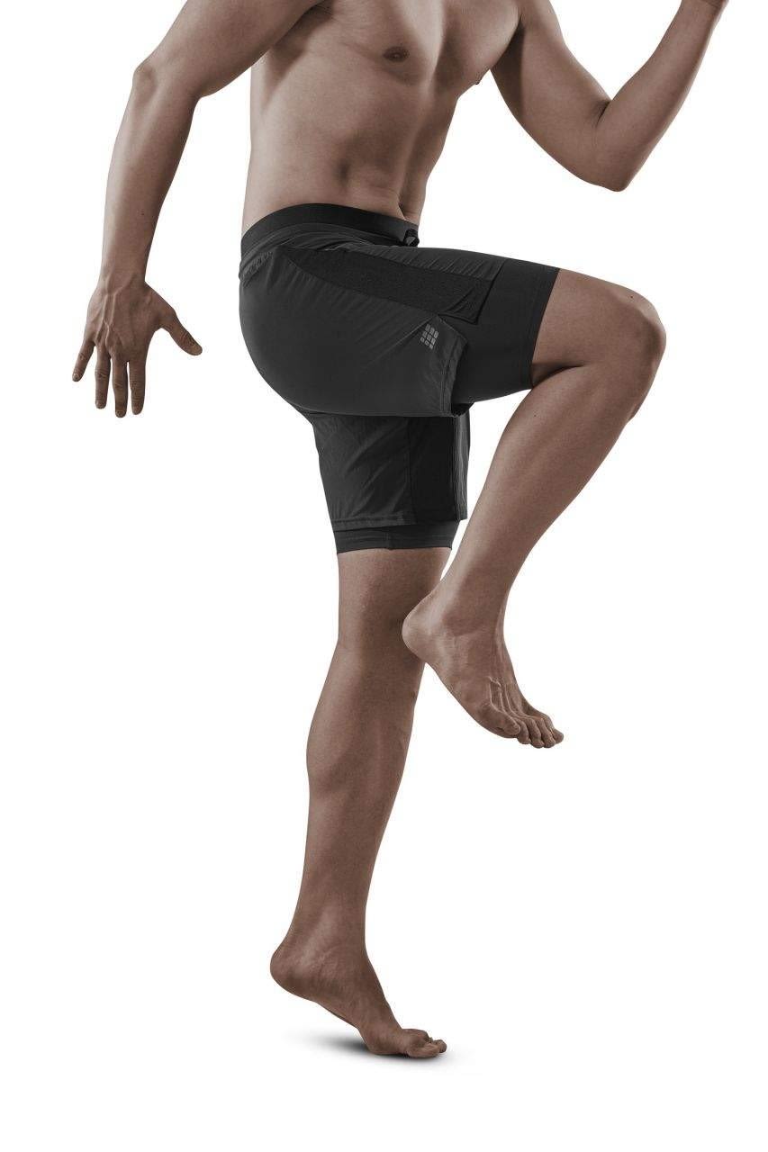 CEP Training Shorts 2in1 Schwarz- Male Hosen- Grsse S - Farbe Black unter CEP