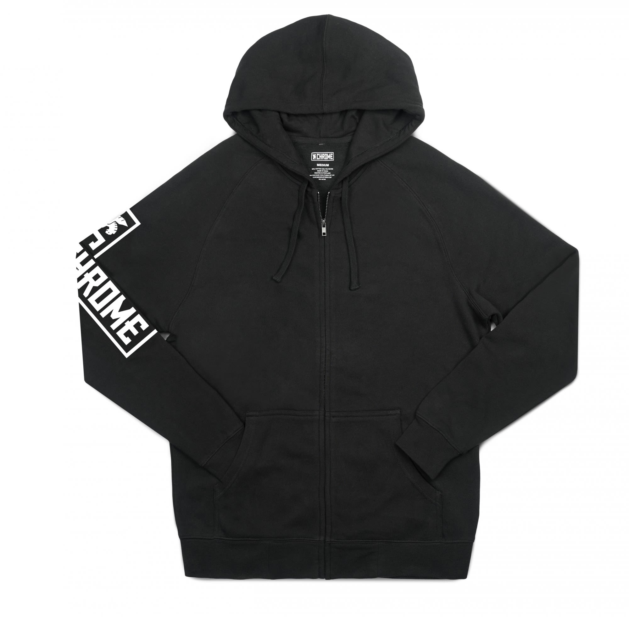 Chrome Industries Flying Lion Zip Hoodie Schwarz- Male Sweaters und Hoodies- Grsse S - Farbe Black