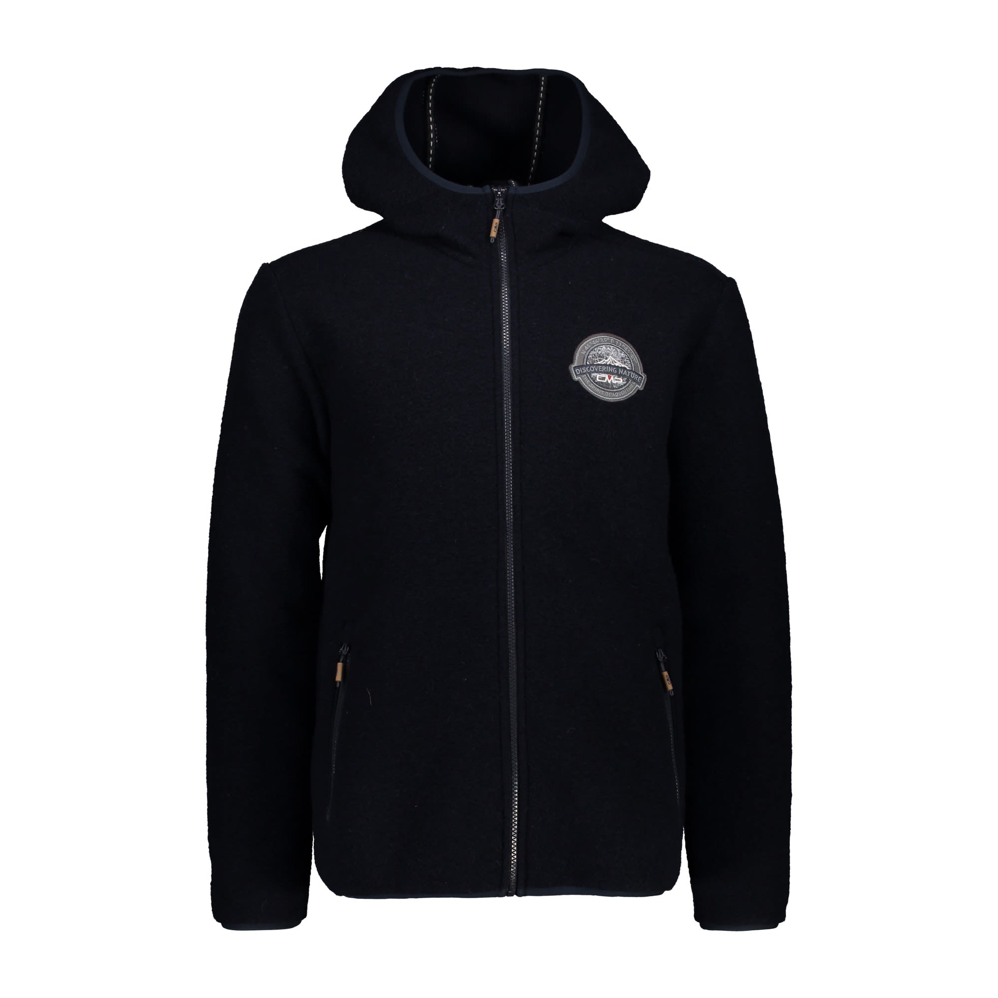 CMP Jacket FIX Hood Comfy Schwarz- Male Isolationsjacken- Grsse 52 - Farbe Black - Blue