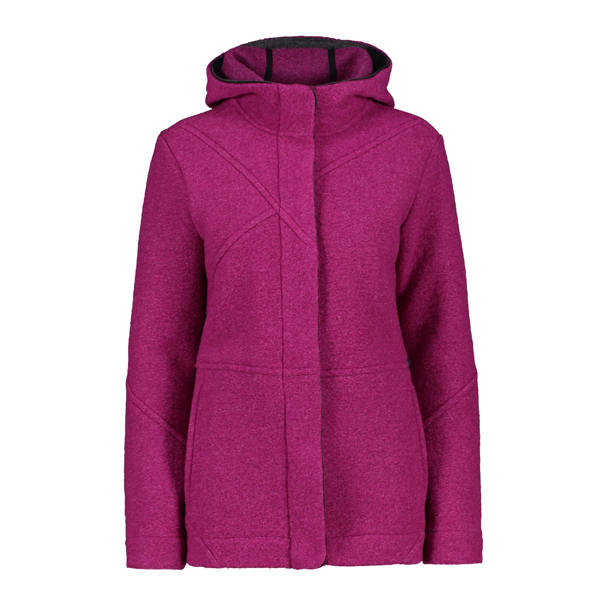 CMP Jacket FIX Hood Pink- Female Isolationsjacken- Grsse 38 - Farbe Sangria