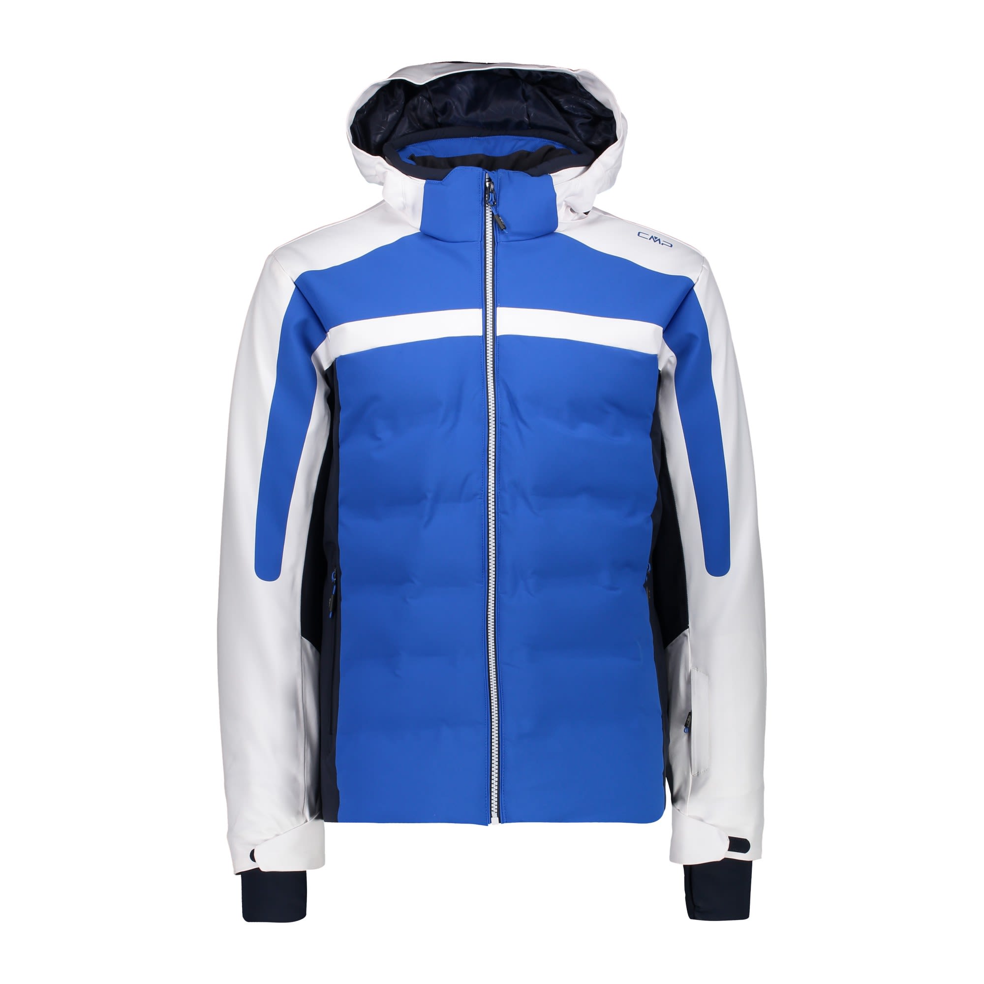 CMP Jacket Zip Hood Blau - Weiss- Male Regenjacken und Hardshells- Grsse 58 - Farbe Royal unter CMP