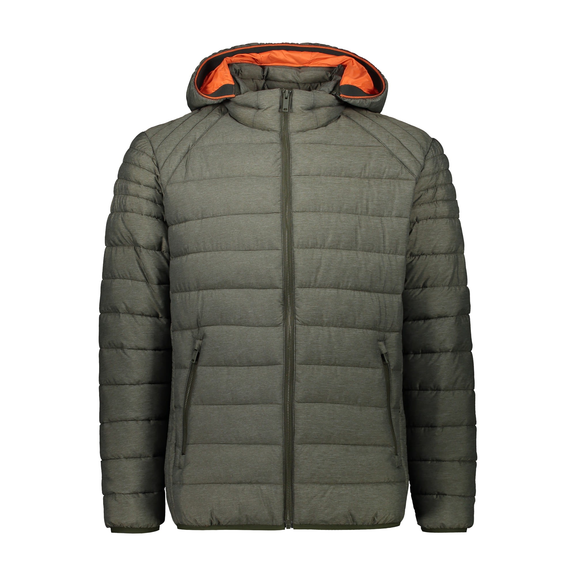 CMP Jacket Zip Hood Jacquard Melange Grn- Male Thinsulate- Isolationsjacken- Grsse 56 - Farbe Oil Green Melange unter CMP