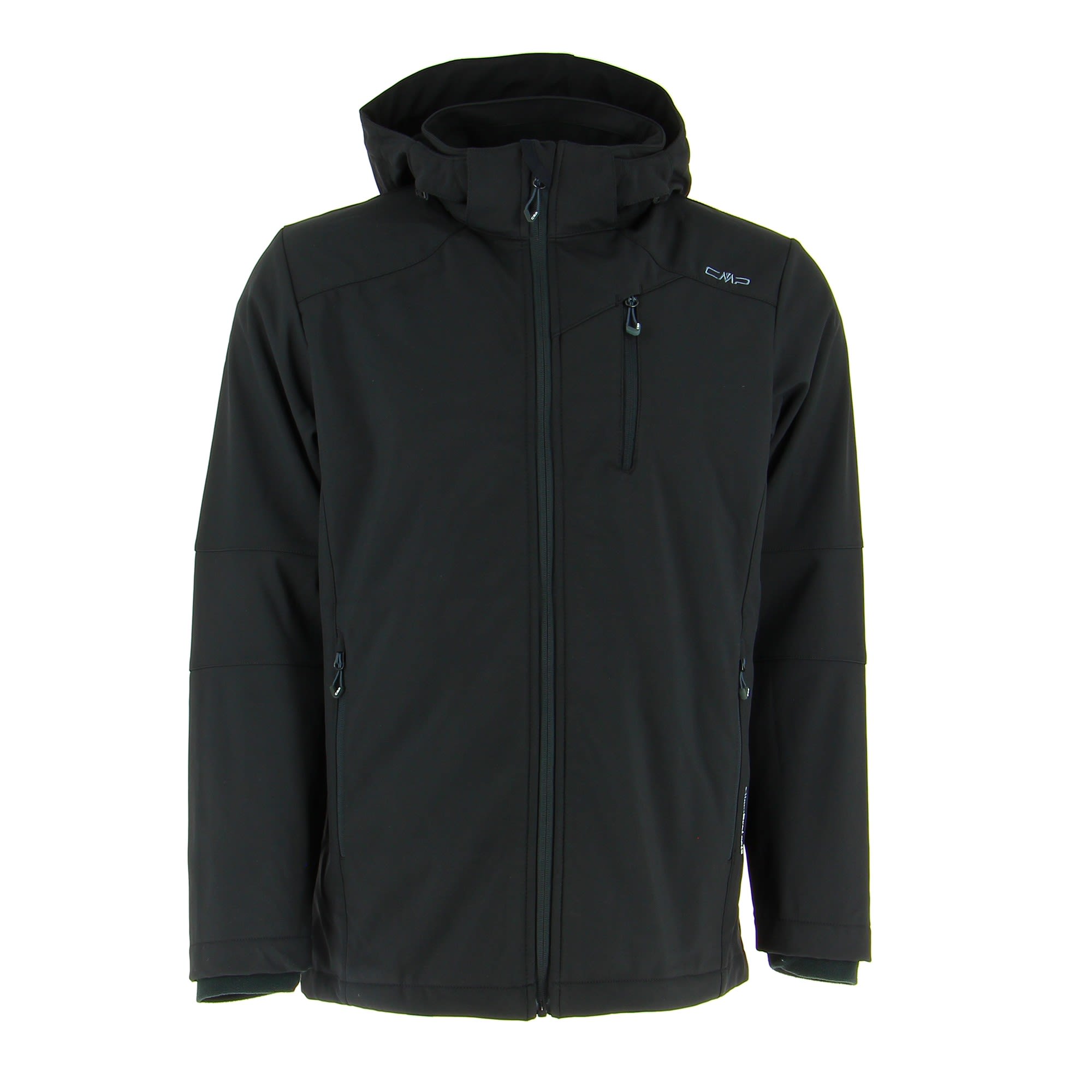 CMP Jacket Zip Hood Softshell Comfort FIt Long Male Softshelljacken- Grsse 48 - Farbe Nero unter CMP