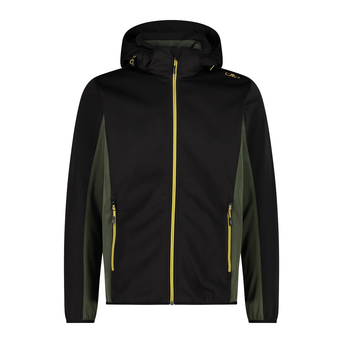 CMP Jacket Zip Hood V Schwarz- Male Anoraks- Grsse 46 - Farbe Nero unter CMP