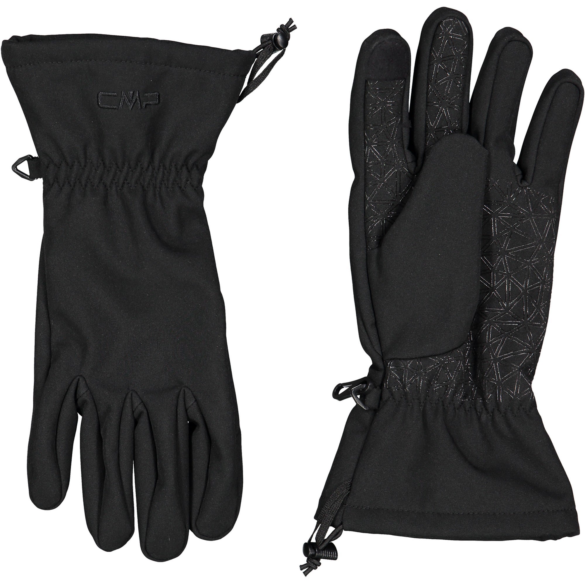 CMP Softshell Gloves Schwarz- Male Fingerhandschuhe- Grsse 8 - Farbe Nero