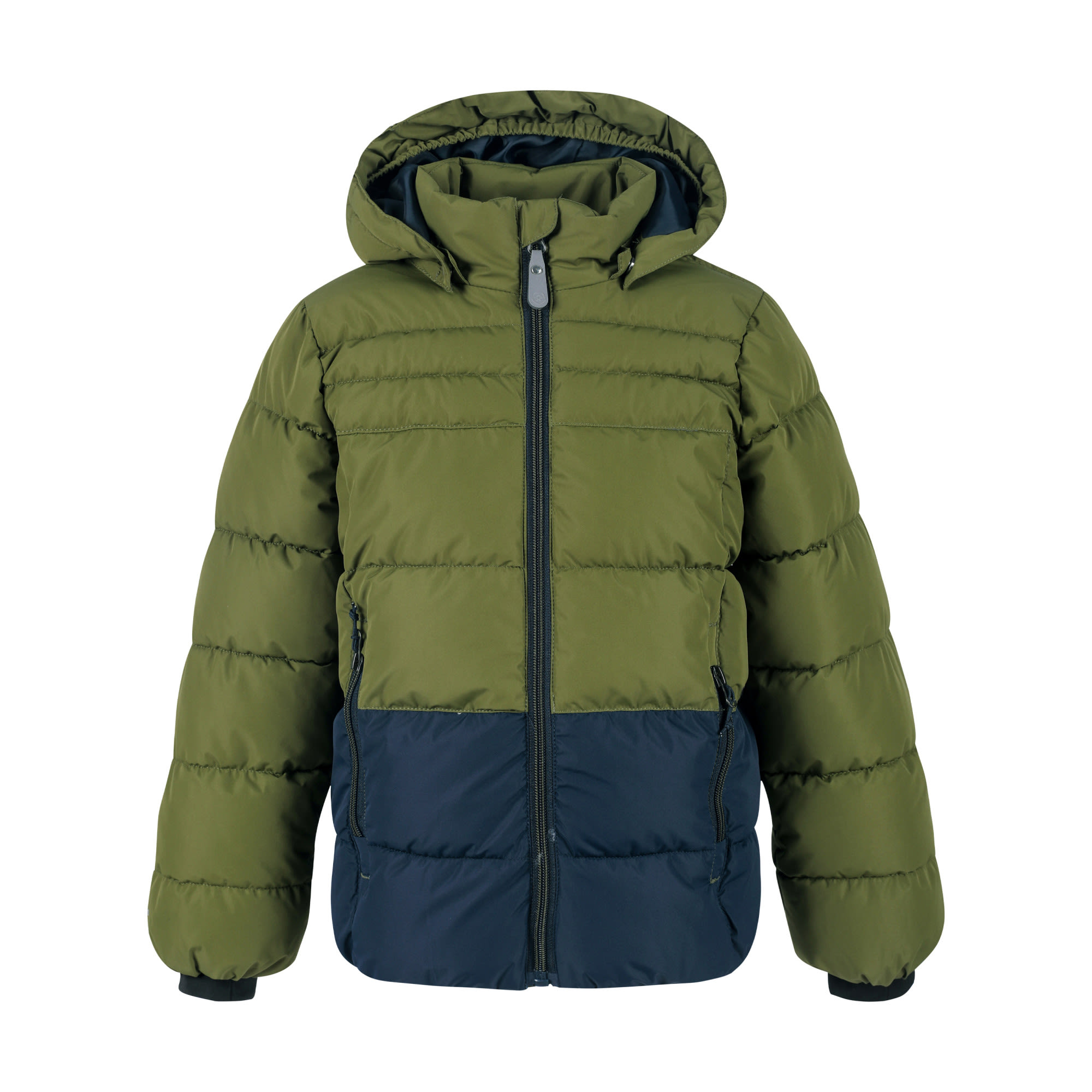 Color Kids Boys Quilted Ski Jacket Grn- Male Ponchos und Capes- Grsse 104 - Farbe Dark Olive