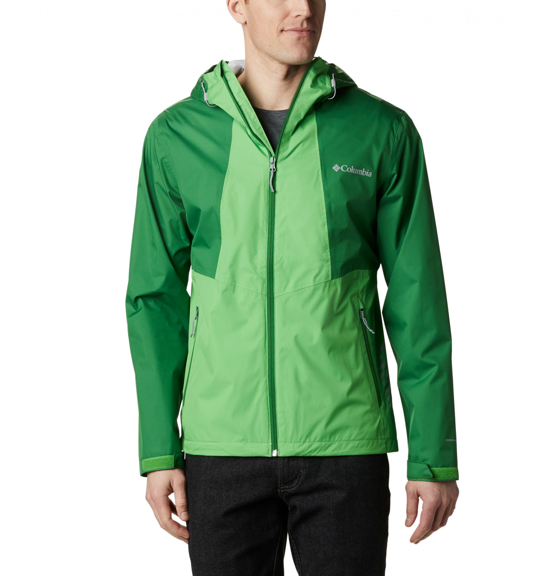 Columbia Inner Limits II Jacket Colorblock - Grn- Male Regenjacken und Hardshells- Grsse S - Farbe True Green - Green Boa unter Columbia