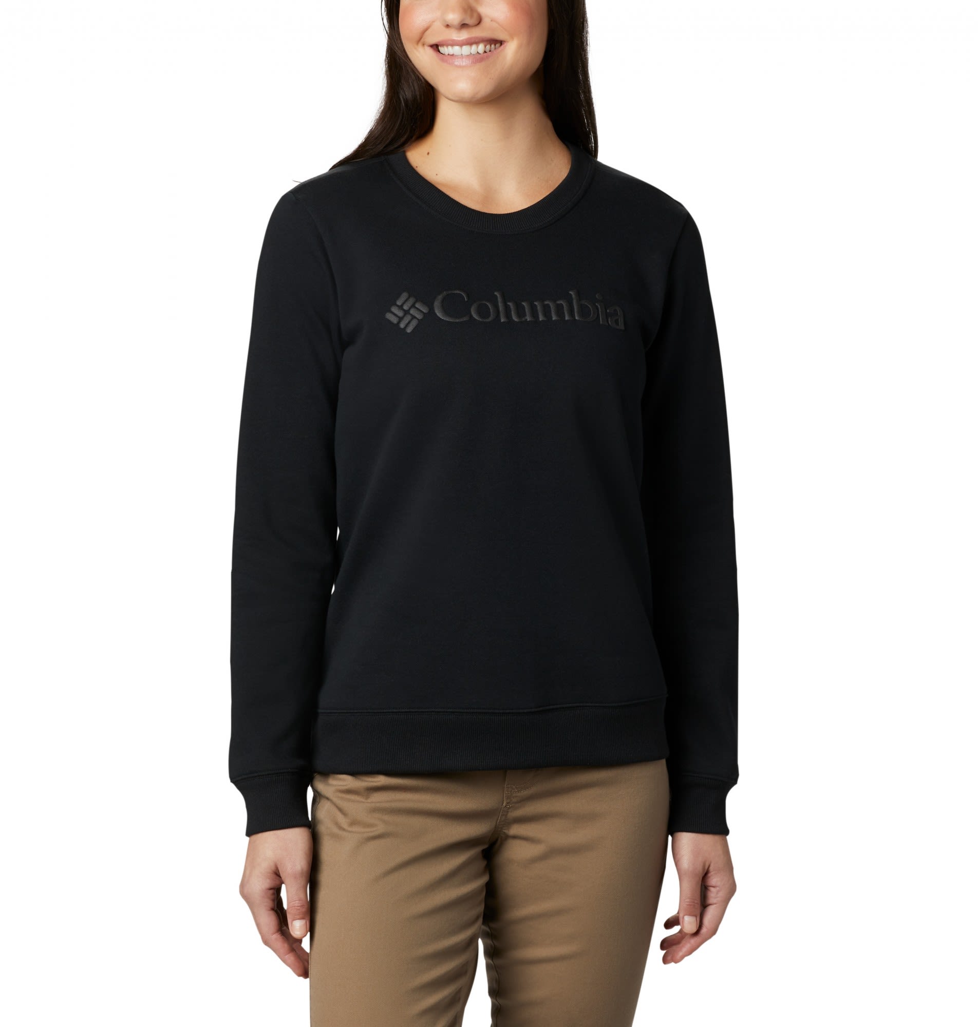 Columbia Logo Crew Schwarz- Female Sweaters und Hoodies- Grsse XL - Farbe Black unter Columbia