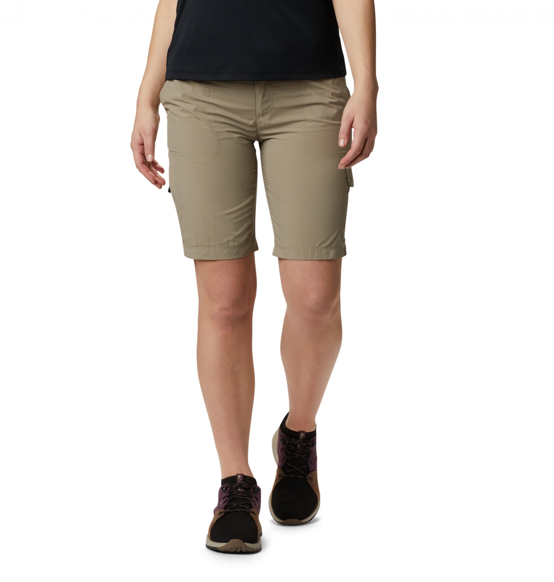 Columbia Silver Ridge 2-0 Cargo Short Beige- Female Shorts- Grsse 8 - 10 - Farbe Tusk