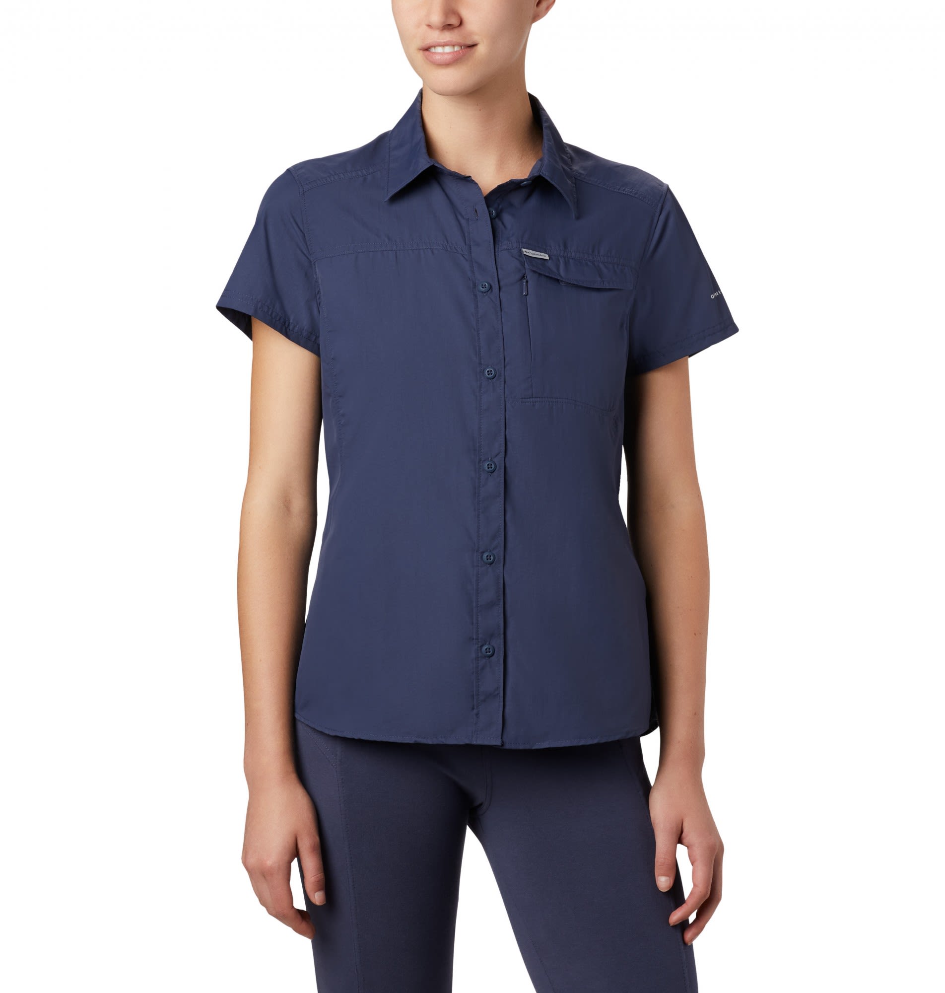 Columbia Silver Ridge 2-0 Short Sleeve Shirt Blau- Female Kurzarm-Hemden- Grsse S - Farbe Nocturnal unter Columbia