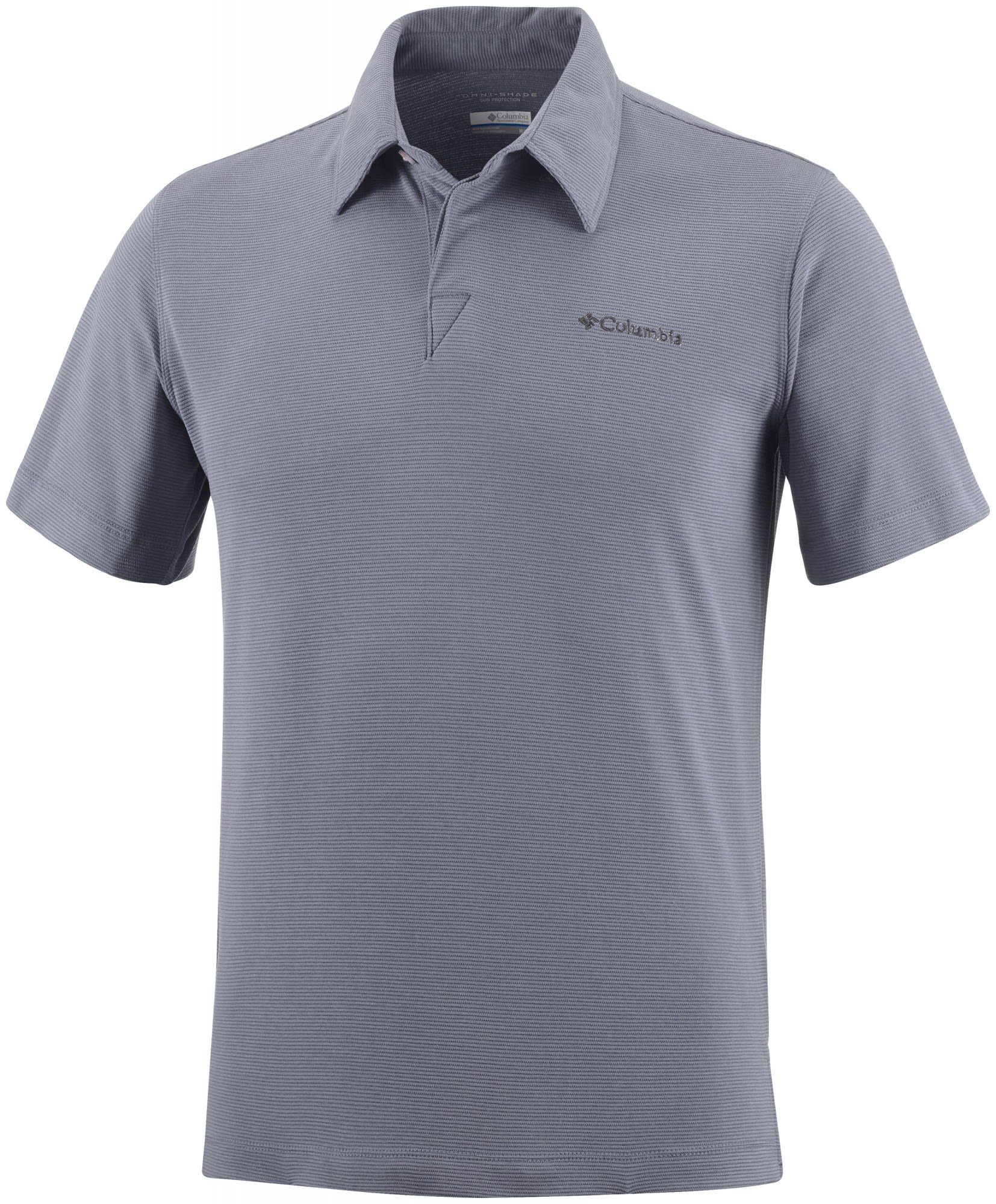Columbia Sun Ridge Polo Grau- Male Polo Shirts- Grsse S - Farbe Grey Ash