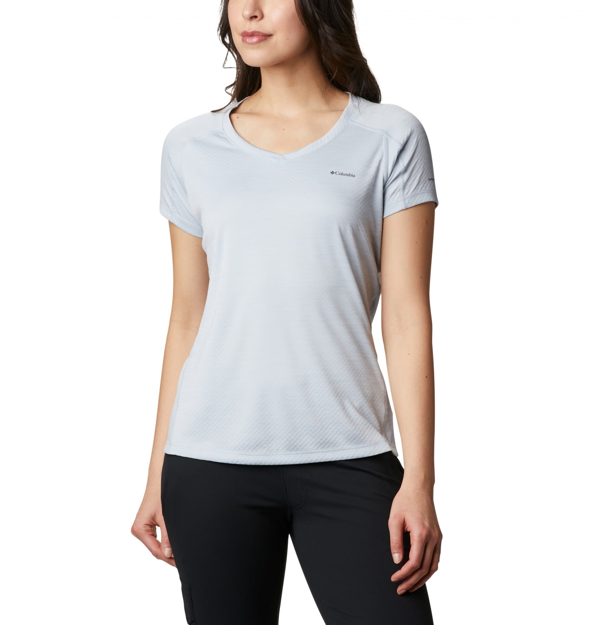 Columbia Zero Rules Short Sleeve Shirt Grau- Female T-Shirts- Grsse XS - Farbe Cirrus Grey Heather unter Columbia