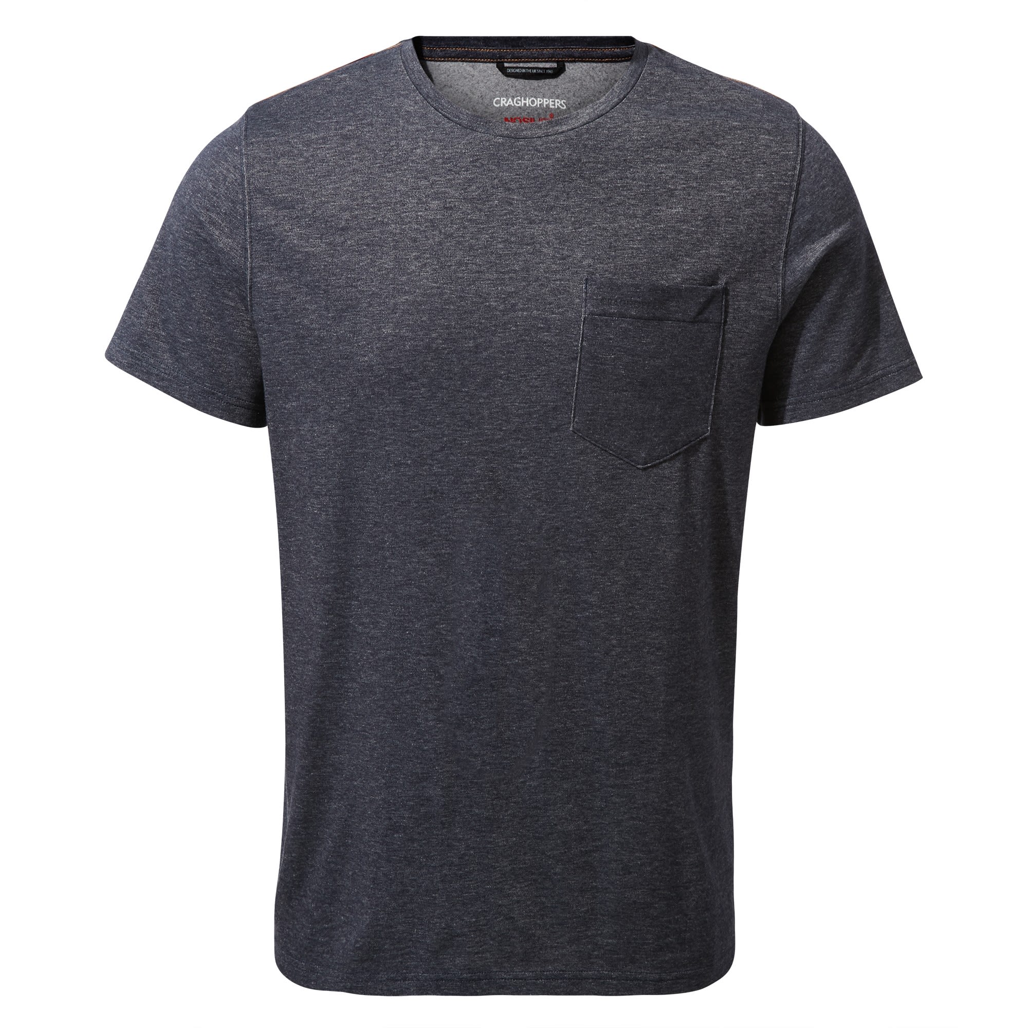 Craghoppers Nosilife INA Short Sleeved T-Shirt Blau- Male Kurzarm-Shirts- Grsse S - Farbe Blue Navy Marl