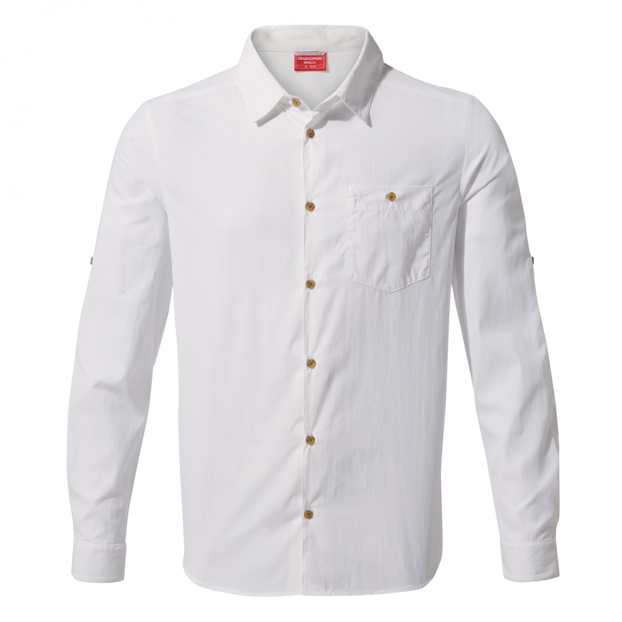 Craghoppers Nosilife Nuoro Langarm Hemd Weiss- Male Langarm-Hemden- Grsse S - Farbe Optic White